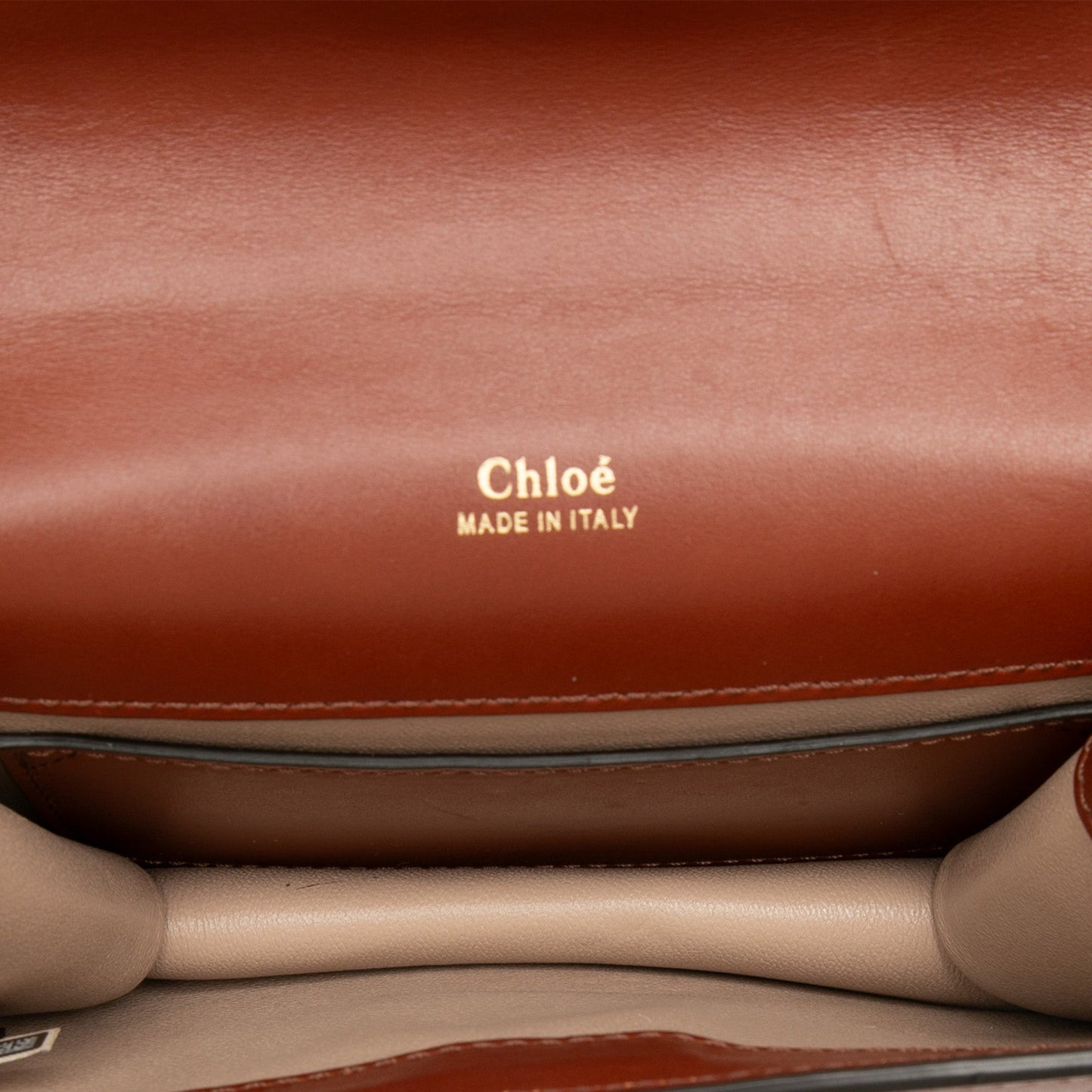 Chloé Mini Leather Aby Lock Chain Flap