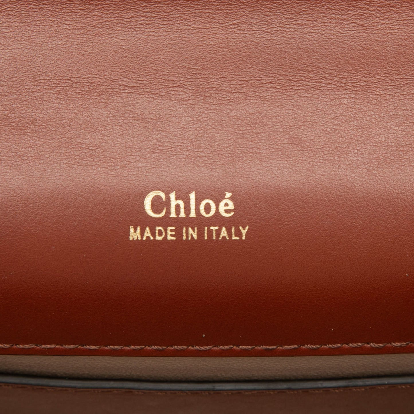Chloé Mini Leather Aby Lock Chain Flap