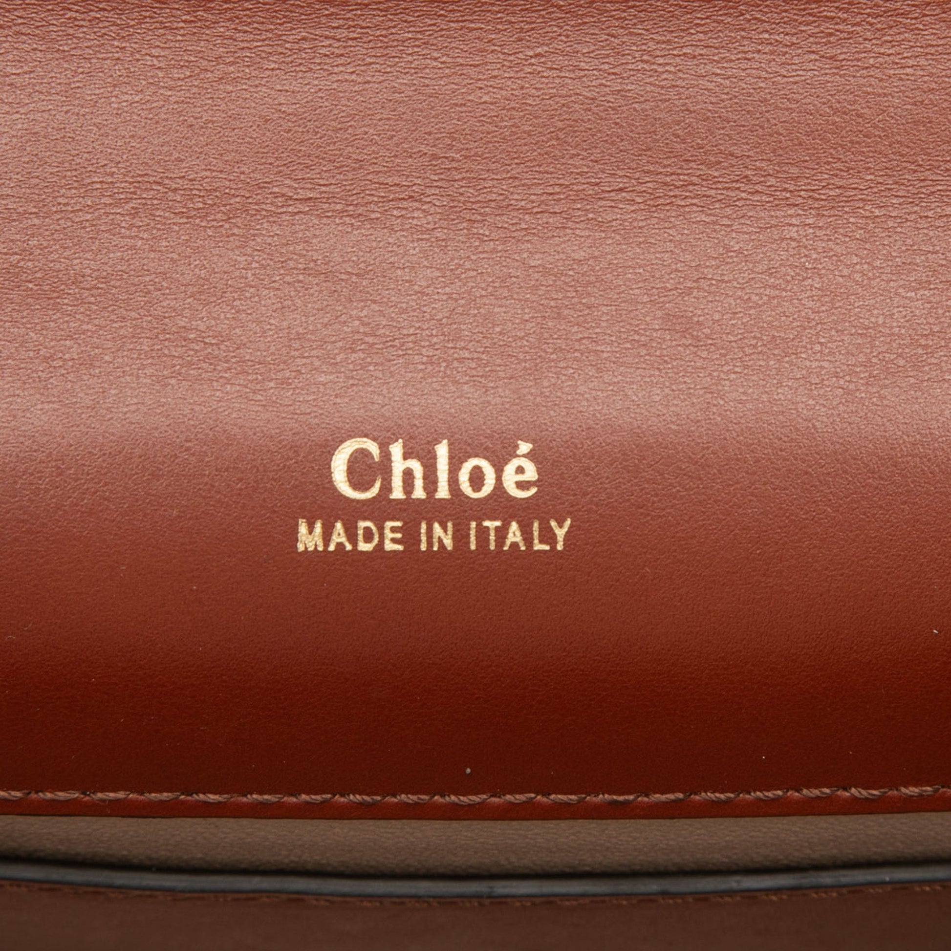 Chloé Mini Leather Aby Lock Chain Flap