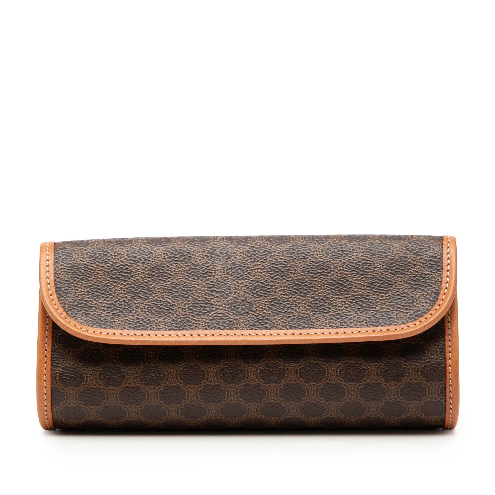 Celine Macadam Coated Canvas Clutch