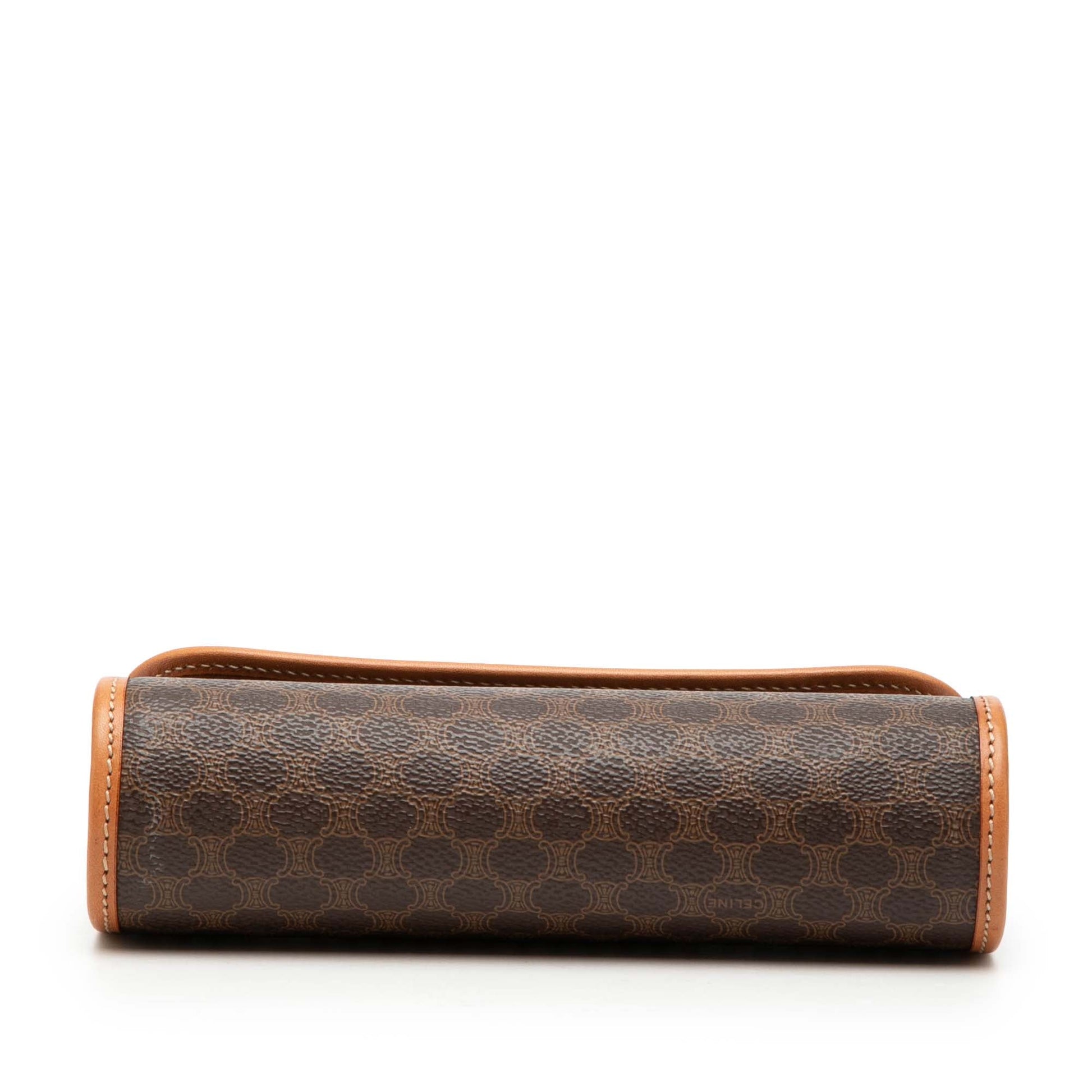 Celine Macadam Coated Canvas Clutch