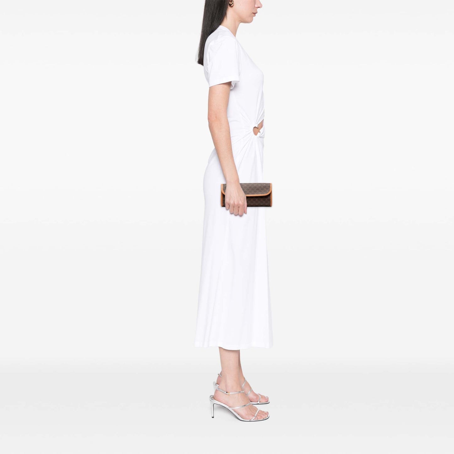 Celine Macadam Coated Canvas Clutch