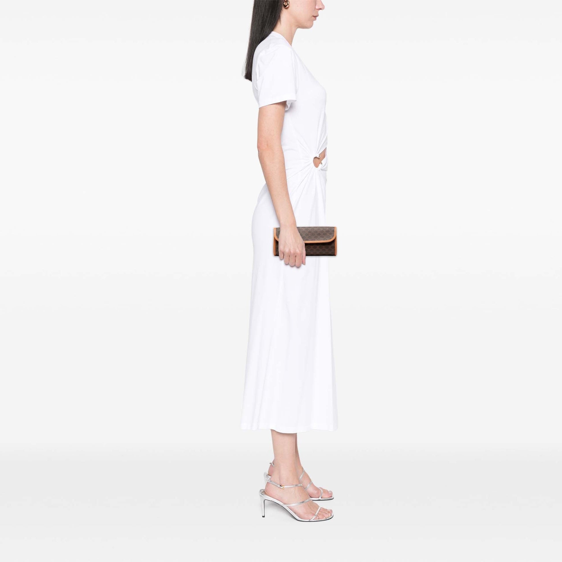 Celine Macadam Coated Canvas Clutch