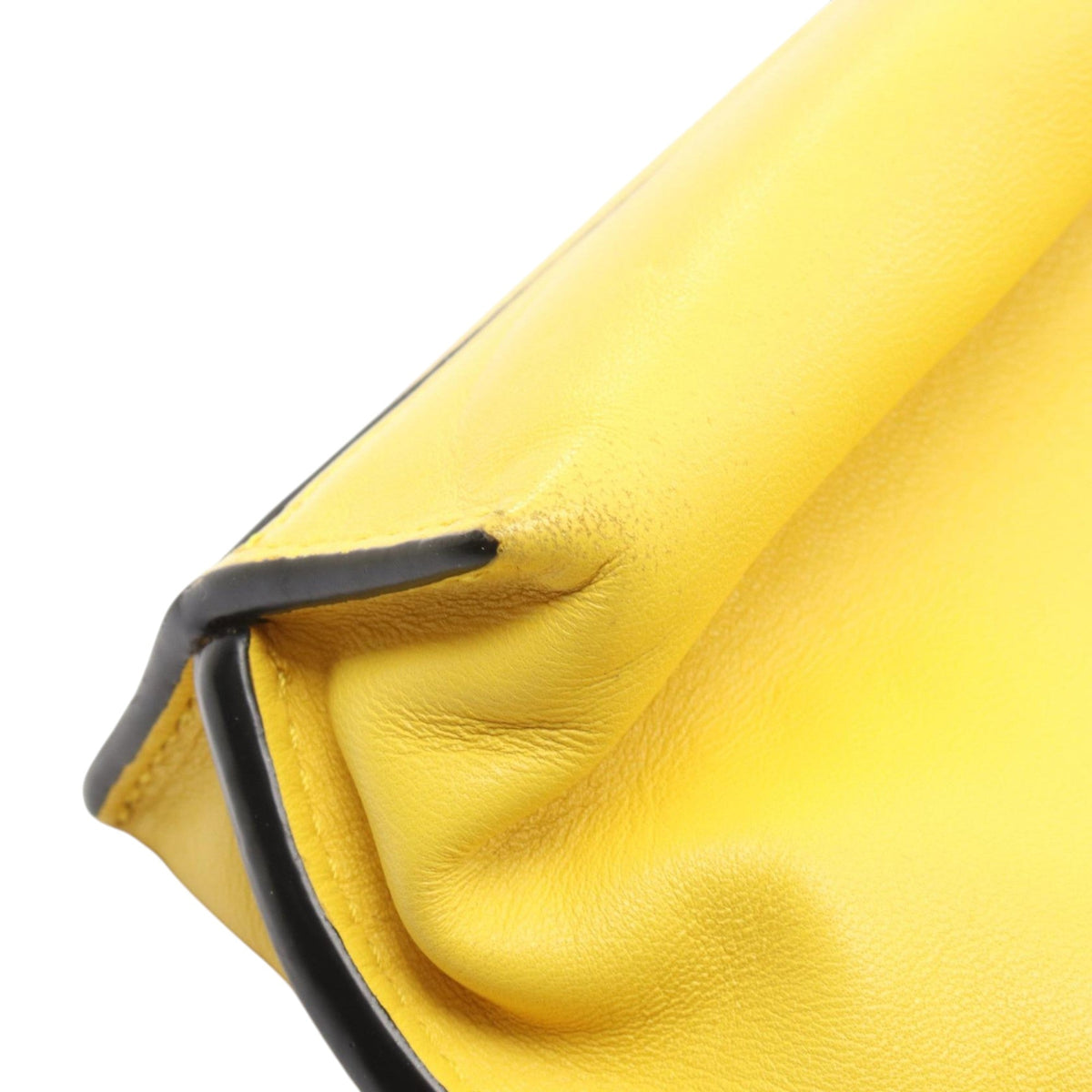 LOEWE Mini Nappa Flamenco Knot Crossbody — Yellow