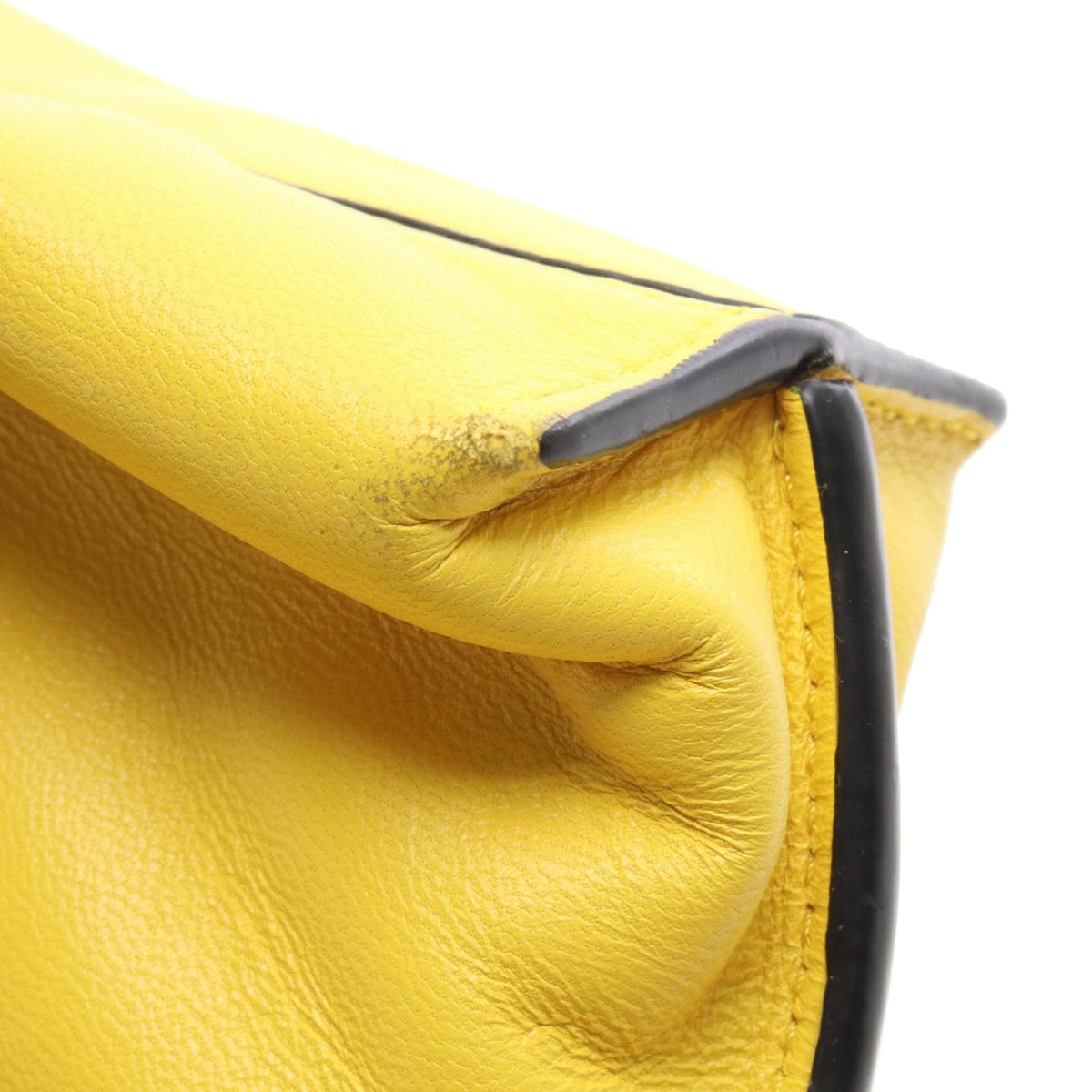 LOEWE Mini Nappa Flamenco Knot Crossbody — Yellow