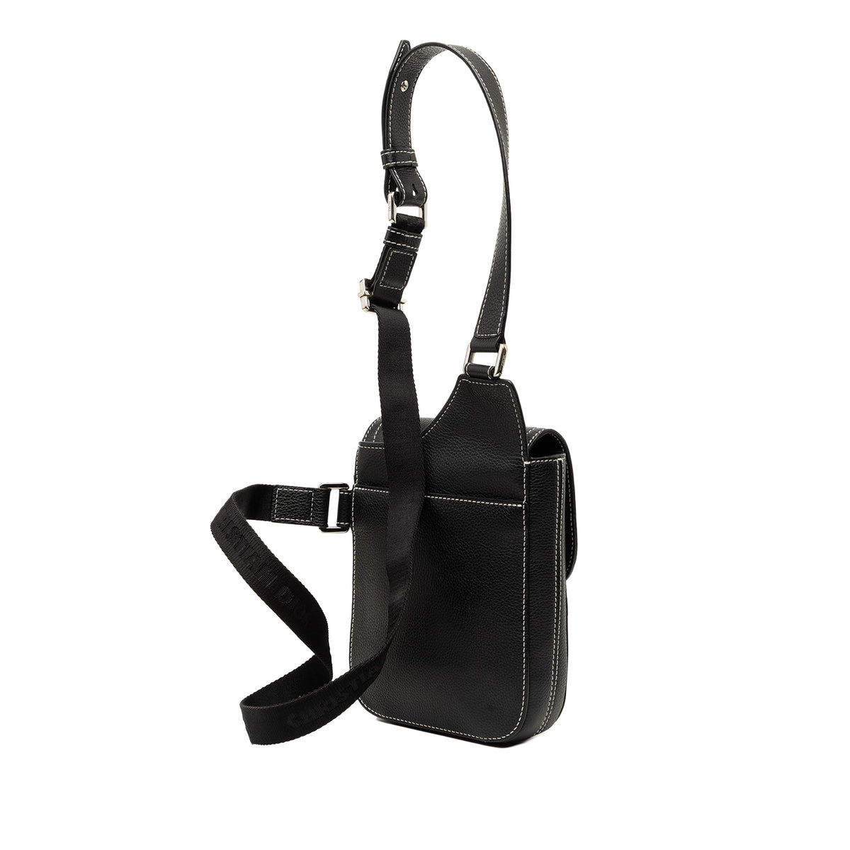 Dior Stussy Bee Applique Calfskin Saddle Crossbody
