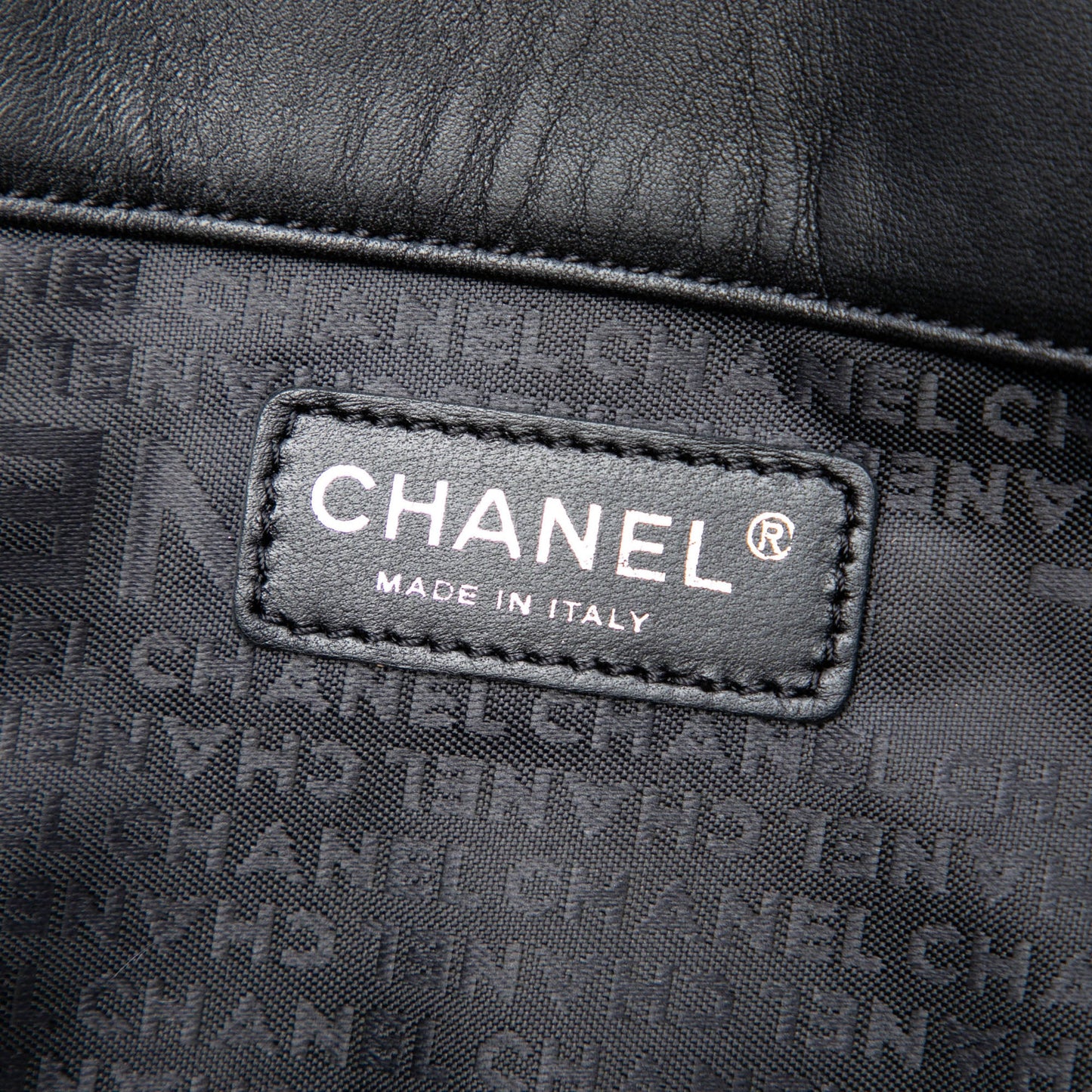 Chanel CC Choco Bar Lambskin Camellia No 5 Tote