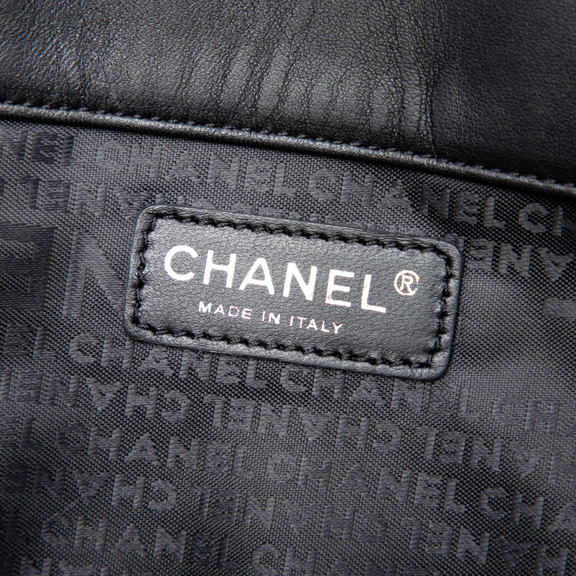 Chanel CC Choco Bar Lambskin Camellia No 5 Tote
