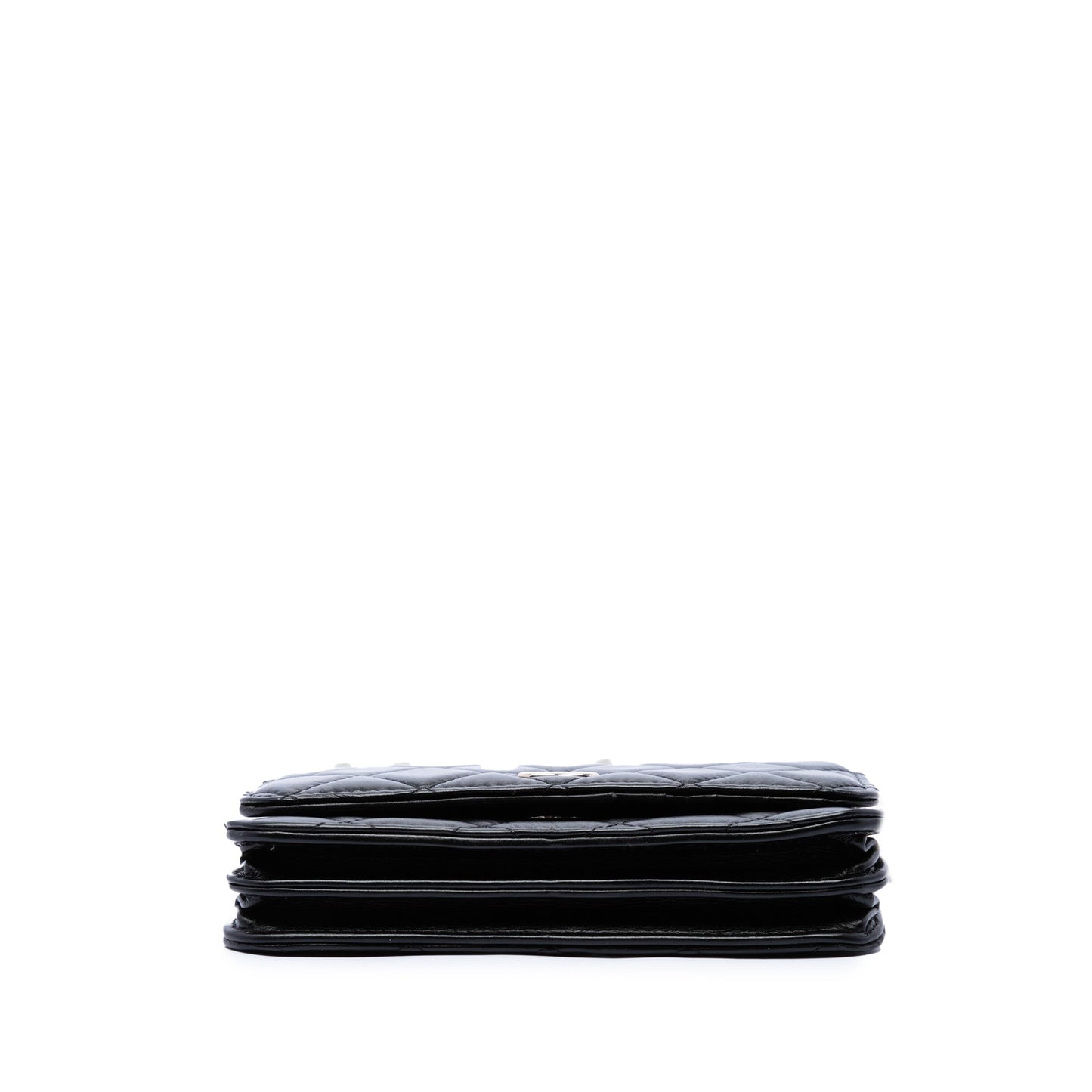 Chanel CC Quilted Calfskin Maxi Pearls Wallet on Chain