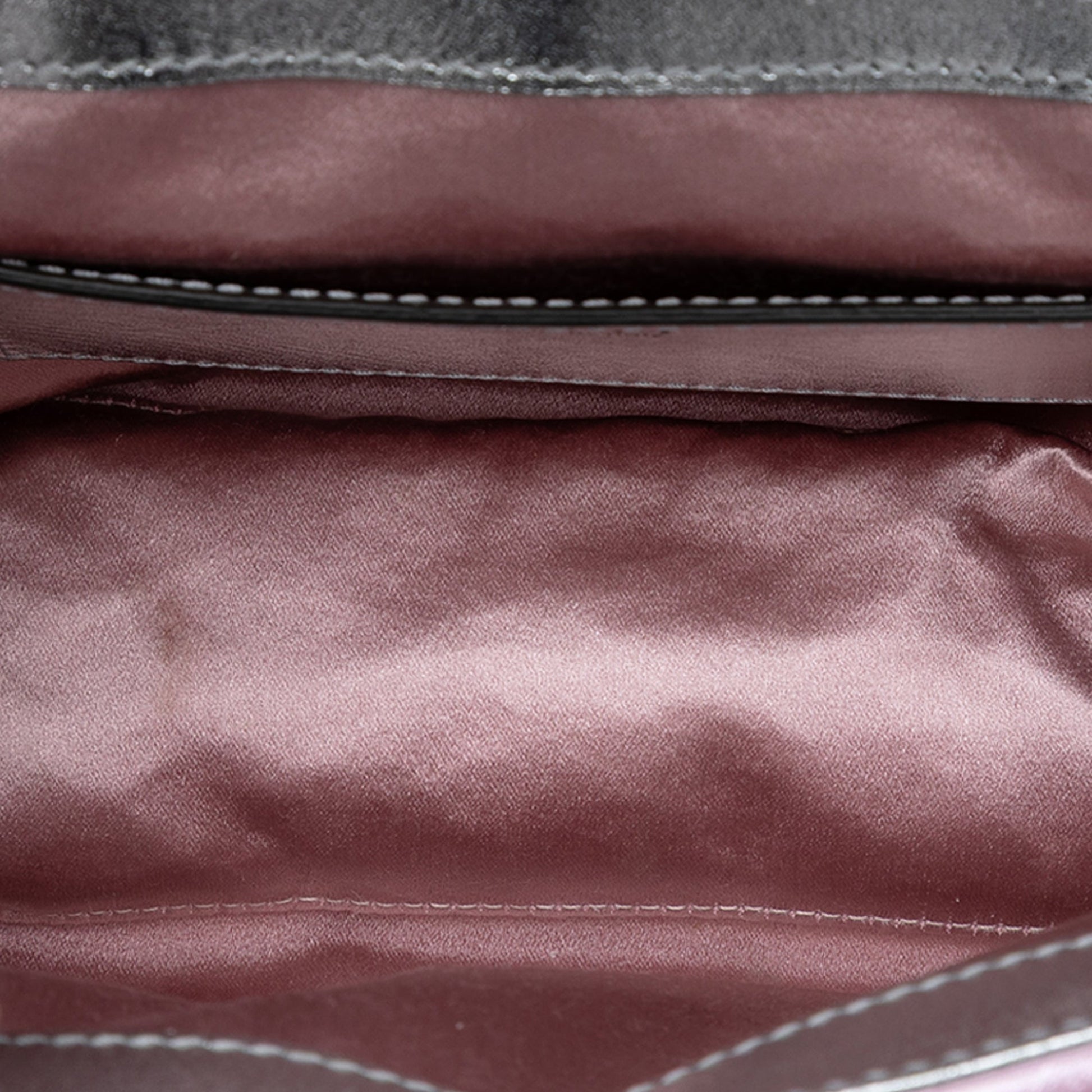 Gucci Mini GG Marmont Matelasse Iridescent Calfskin Flap Crossbody