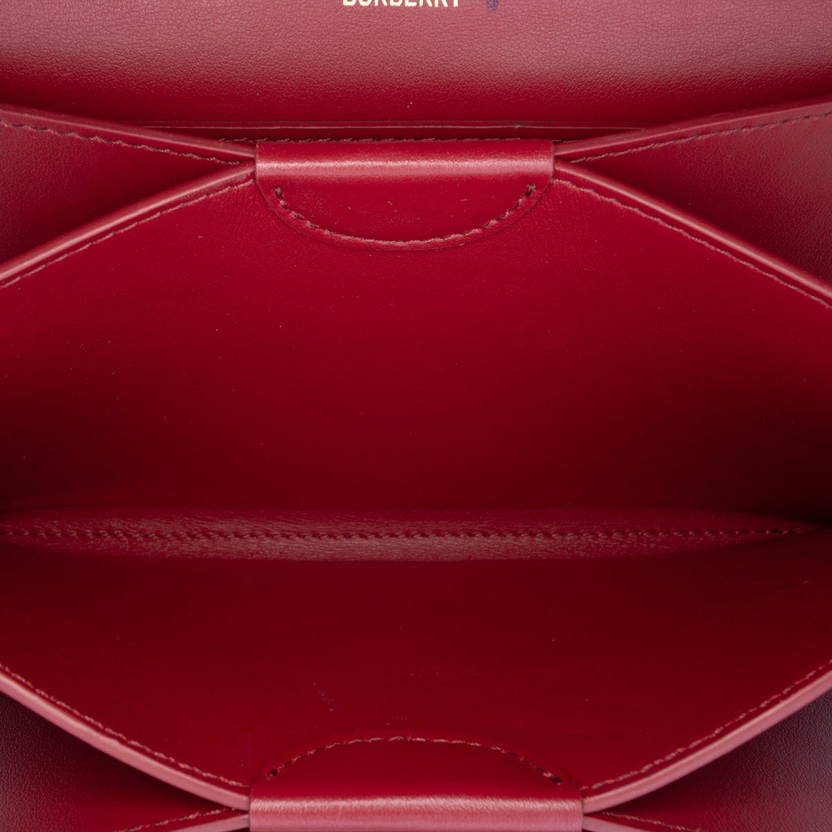 Burberry Leather TB Wallet On Strap