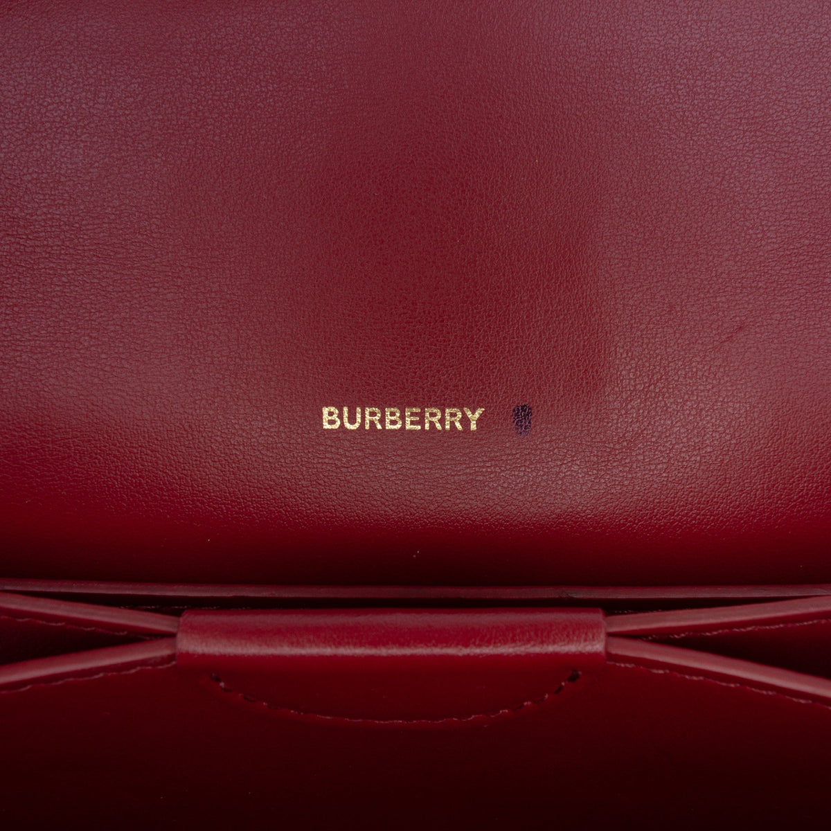 Burberry Leather TB Wallet On Strap