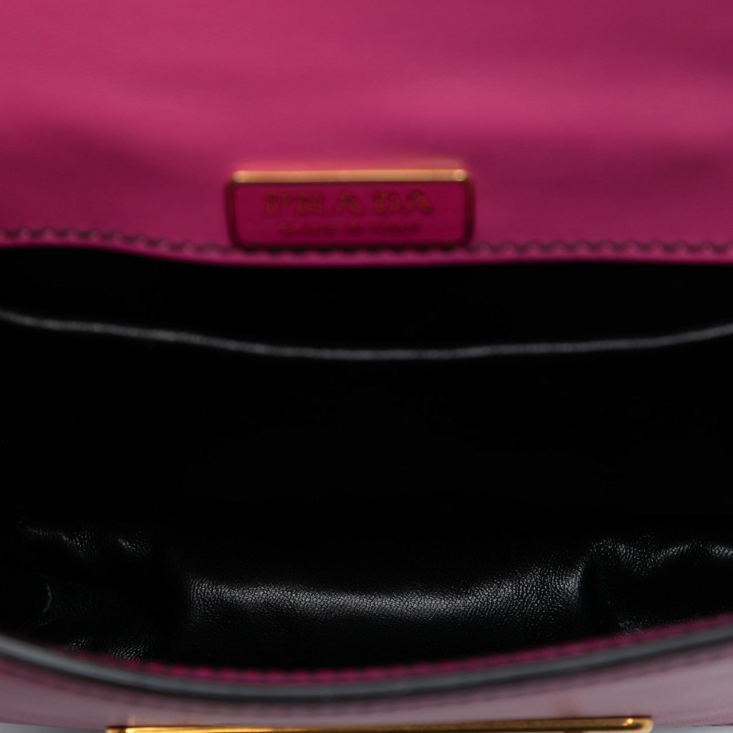 Prada Saffiano Trimmed City Calf Pionniere Crossbody