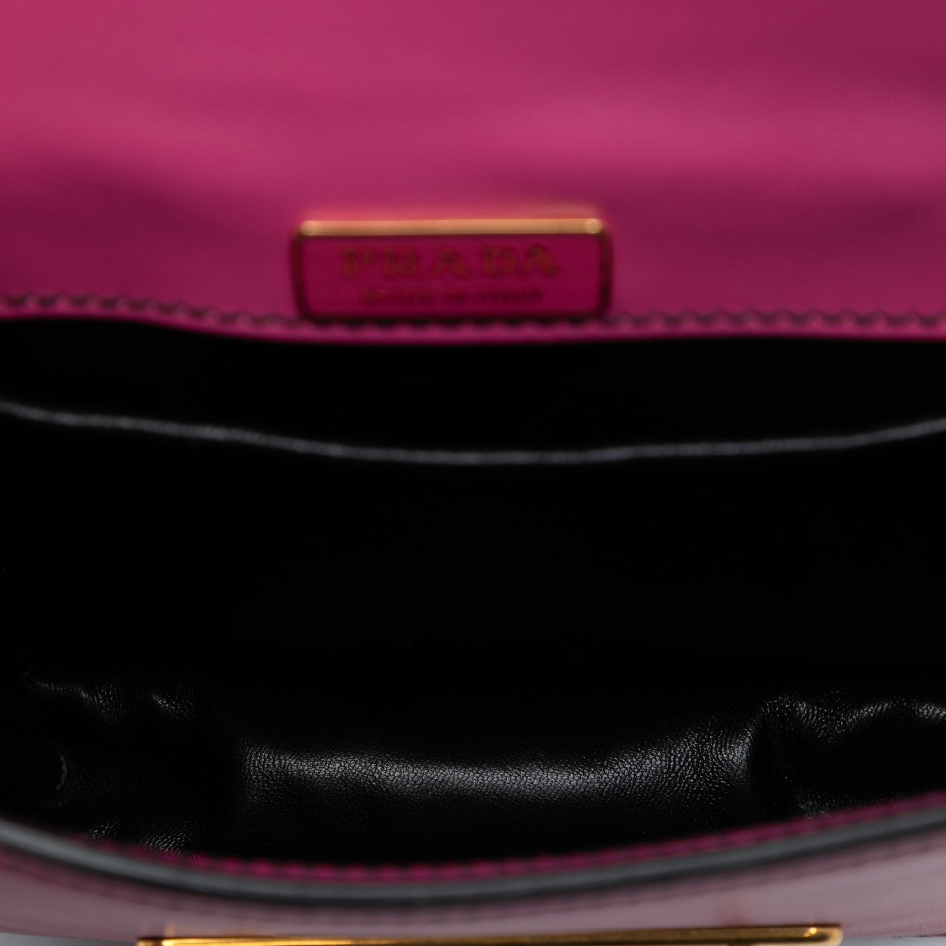 Prada Saffiano Trimmed City Calf Pionniere Crossbody