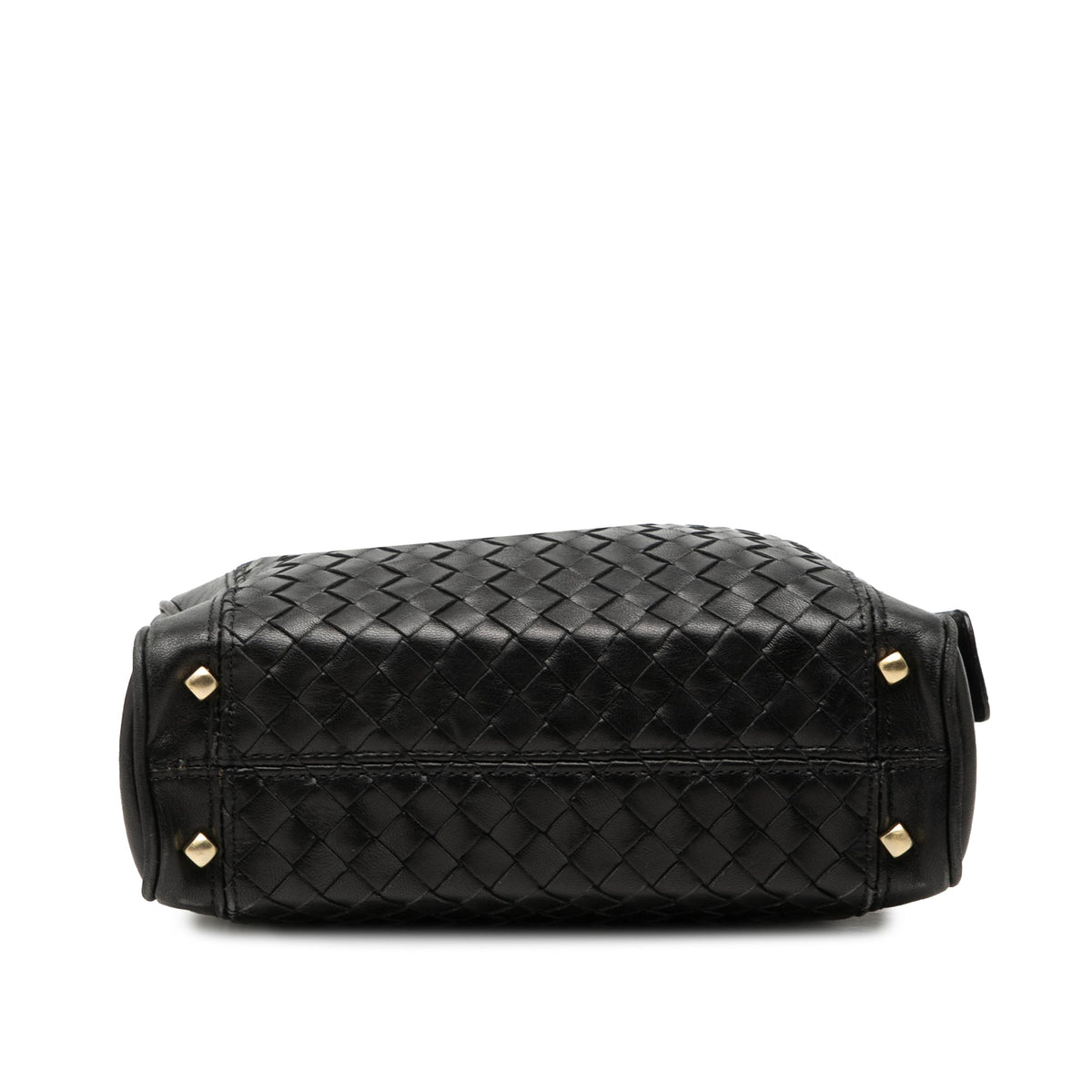 Bottega Veneta Nappa Intrecciato Crossbody — Black