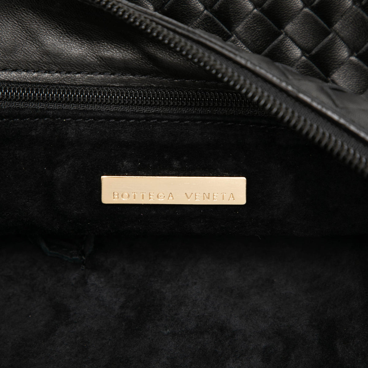 Bottega Veneta Nappa Intrecciato Crossbody — Black