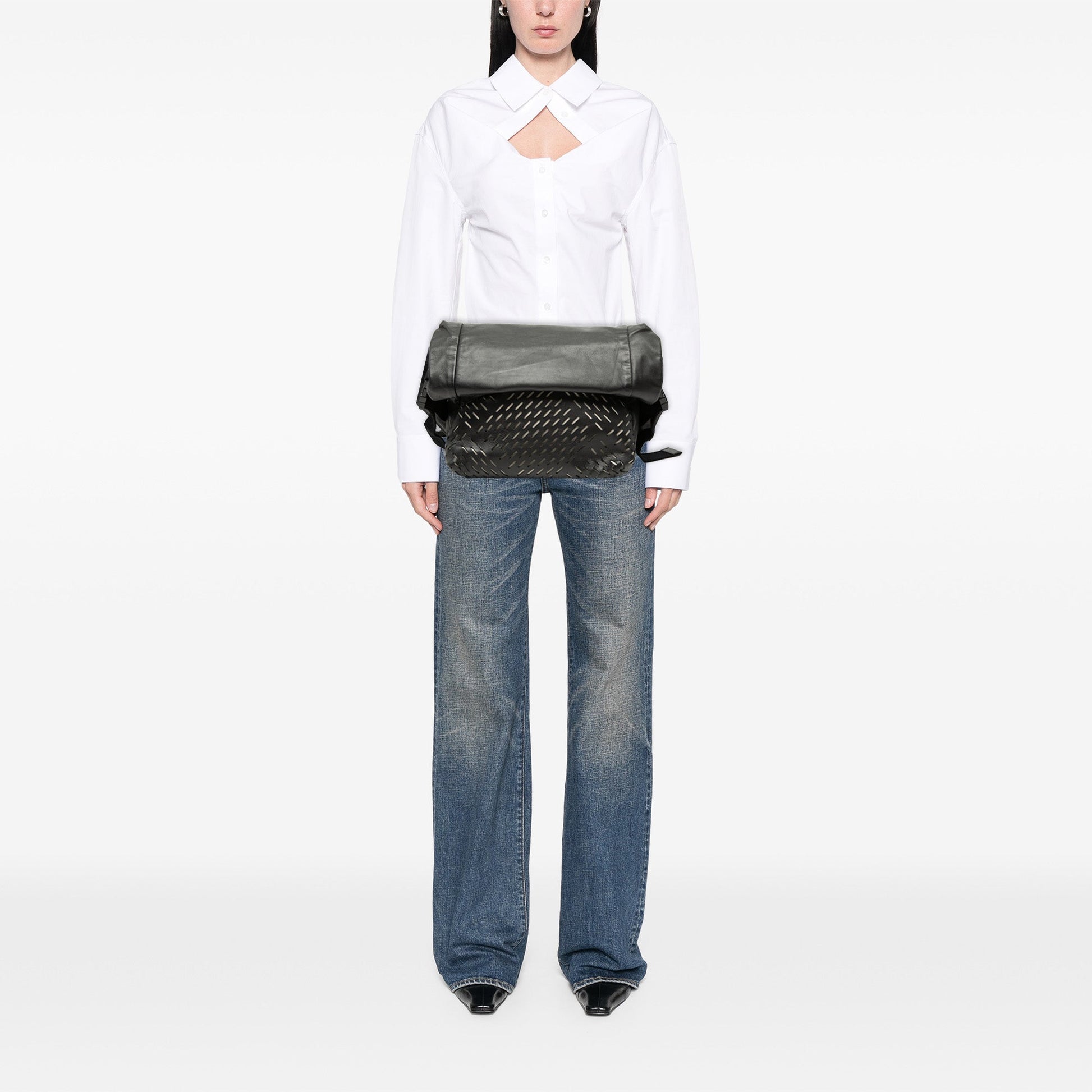 Bottega Veneta Perforated Leather Belt Bag