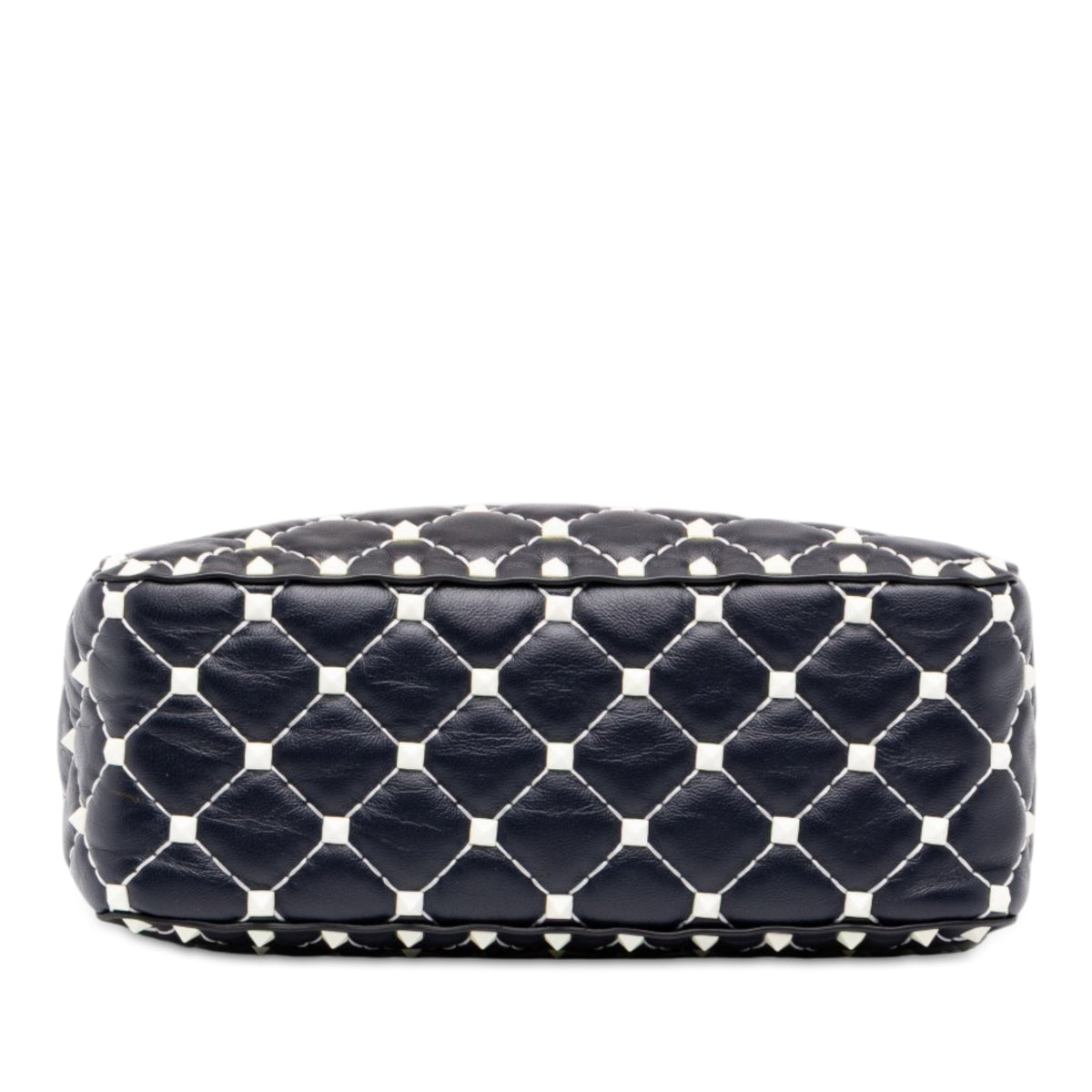 Valentino Lambskin Free Rockstud Spike Camera Bag — Blue