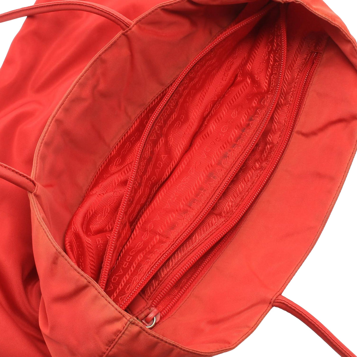 Prada Tessuto Tote — Red