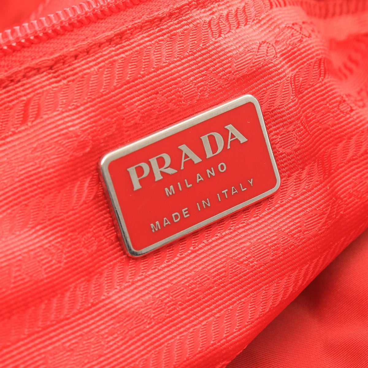 Prada Tessuto Tote — Red