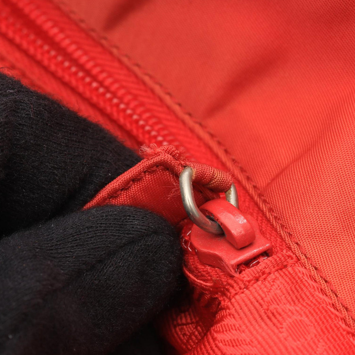 Prada Tessuto Tote — Red
