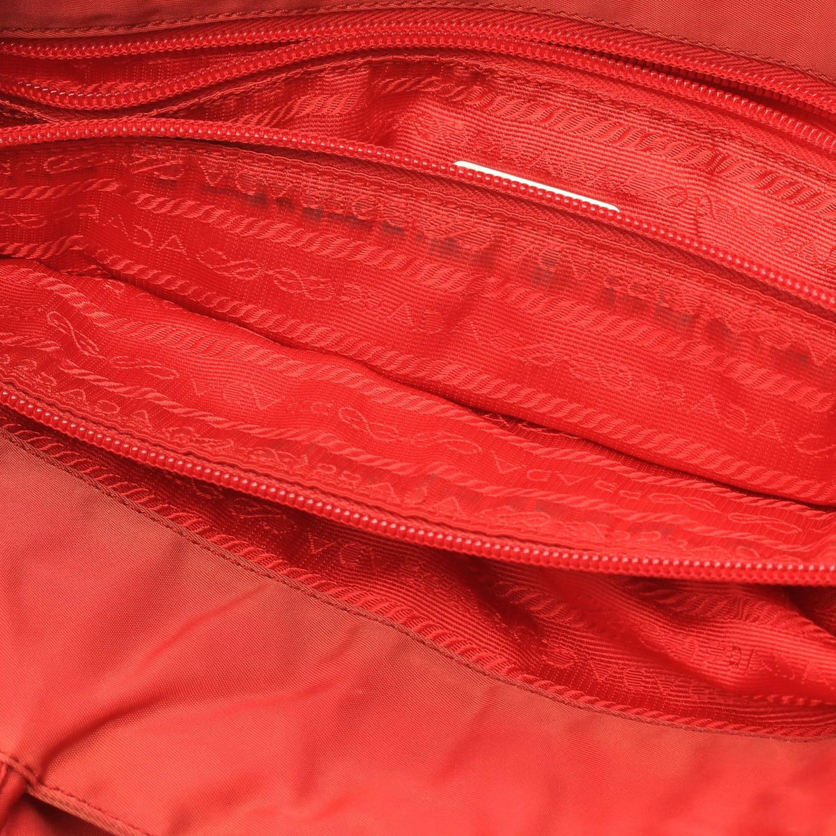 Prada Tessuto Tote — Red