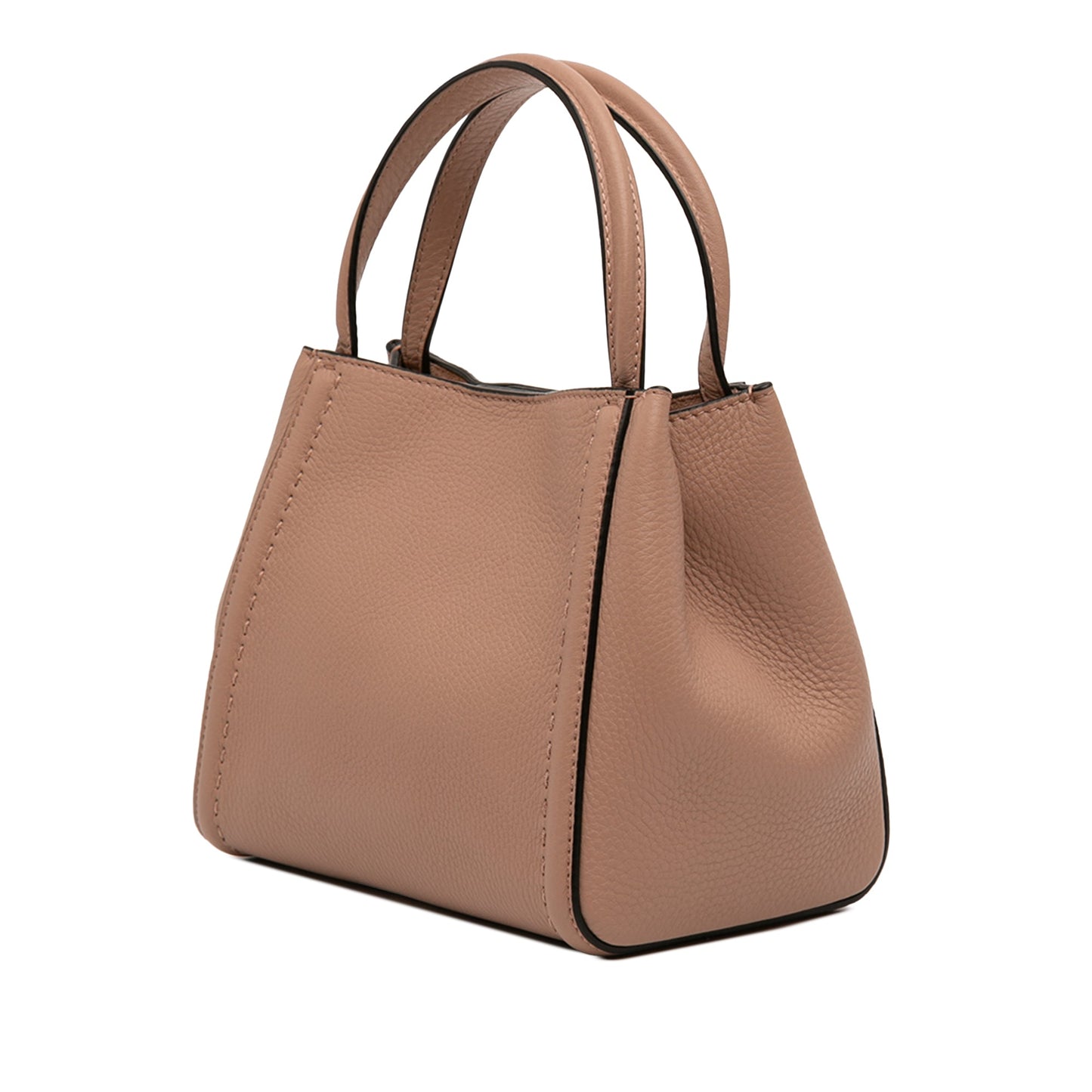 Valentino Small Grainy Calfskin Alltime Satchel