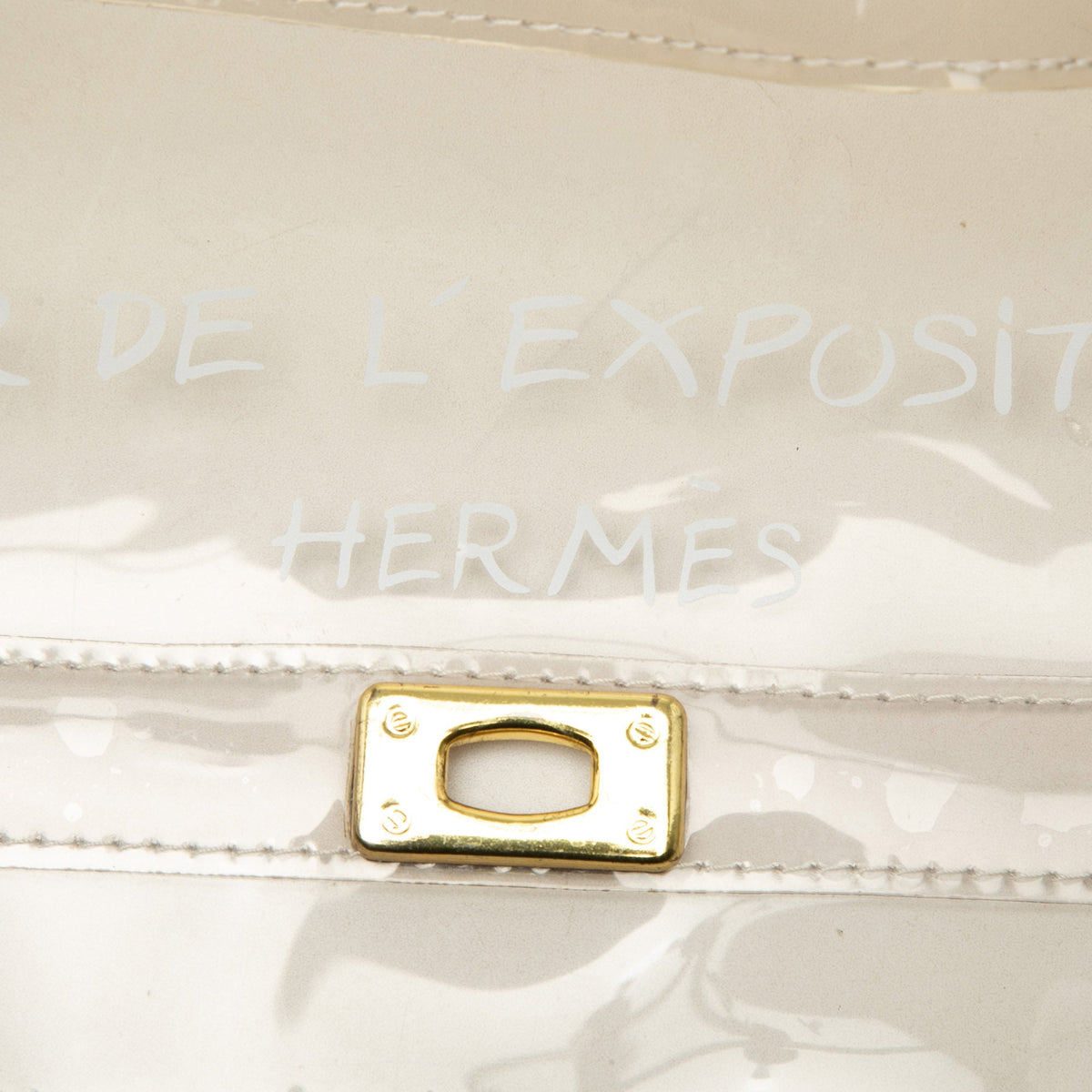 Hermès Vinyl Souvenir De L Exposition Kelly Handbag