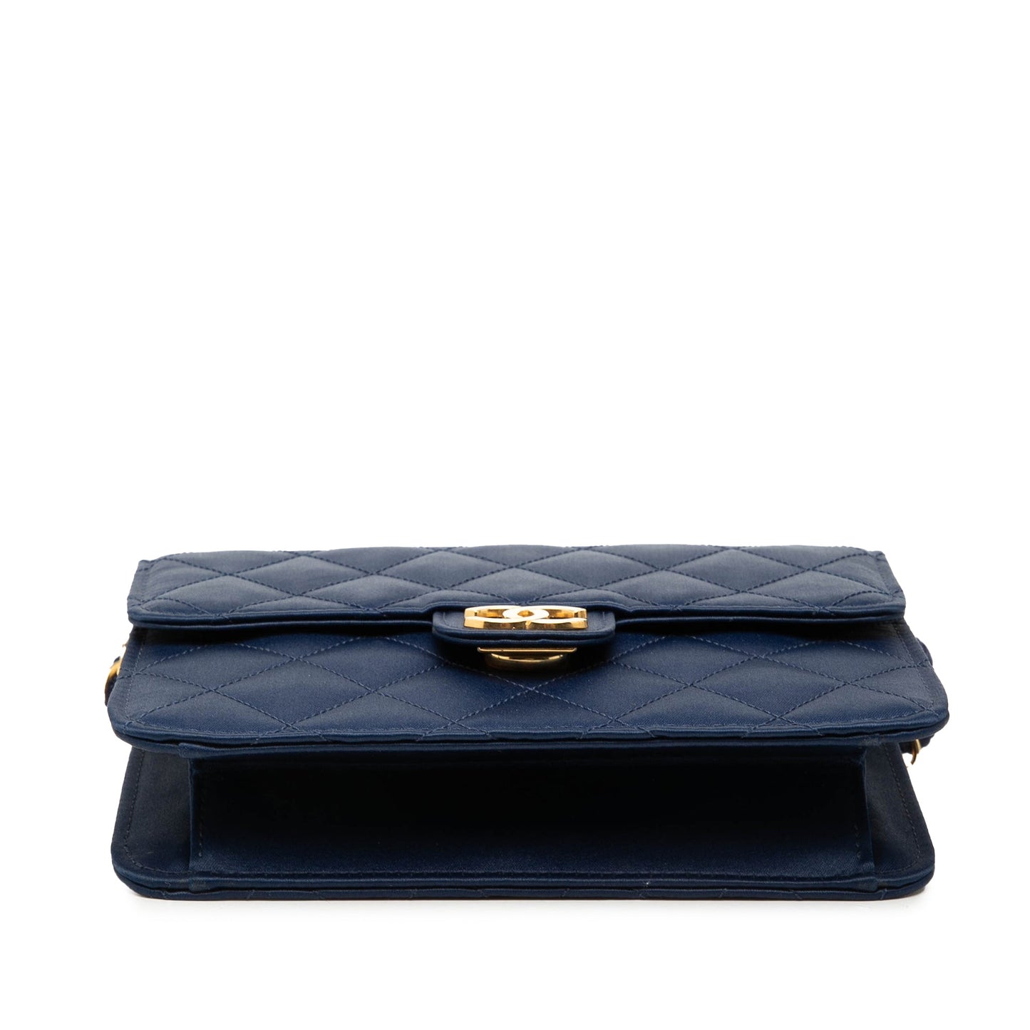 Chanel Mini Square Quilted Satin Single Flap