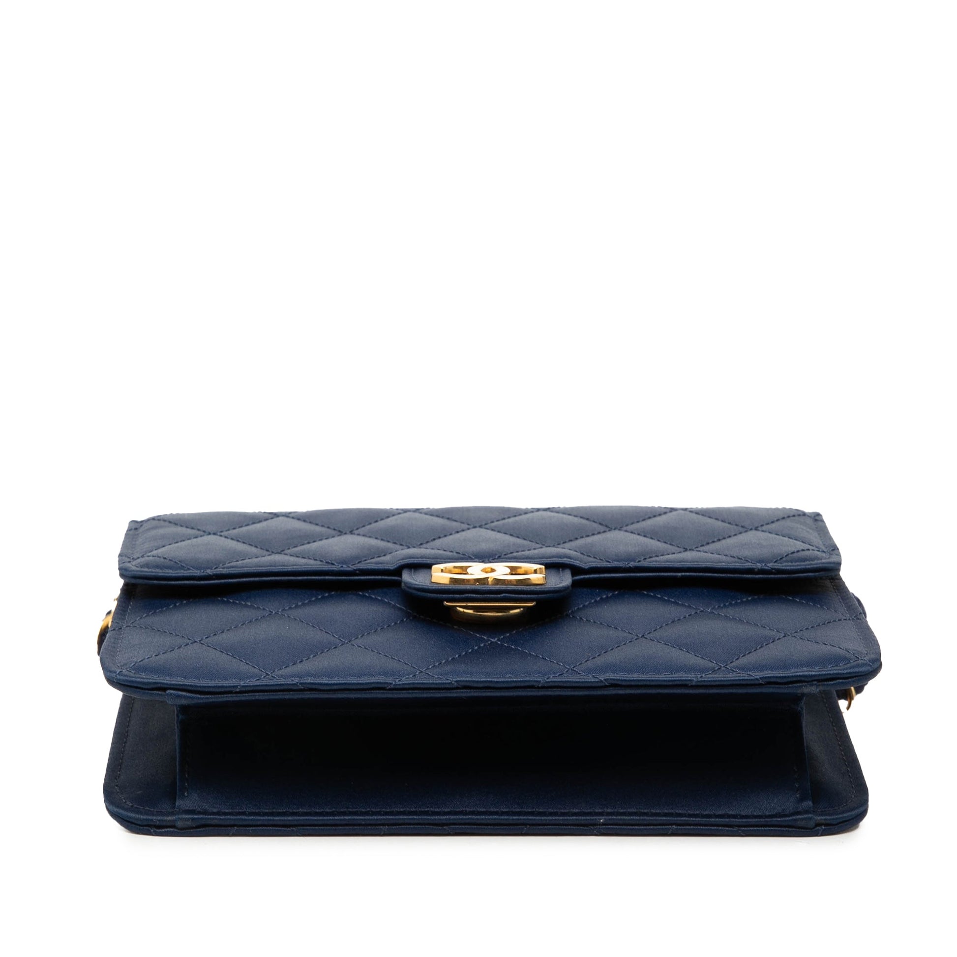 Chanel Mini Square Quilted Satin Single Flap