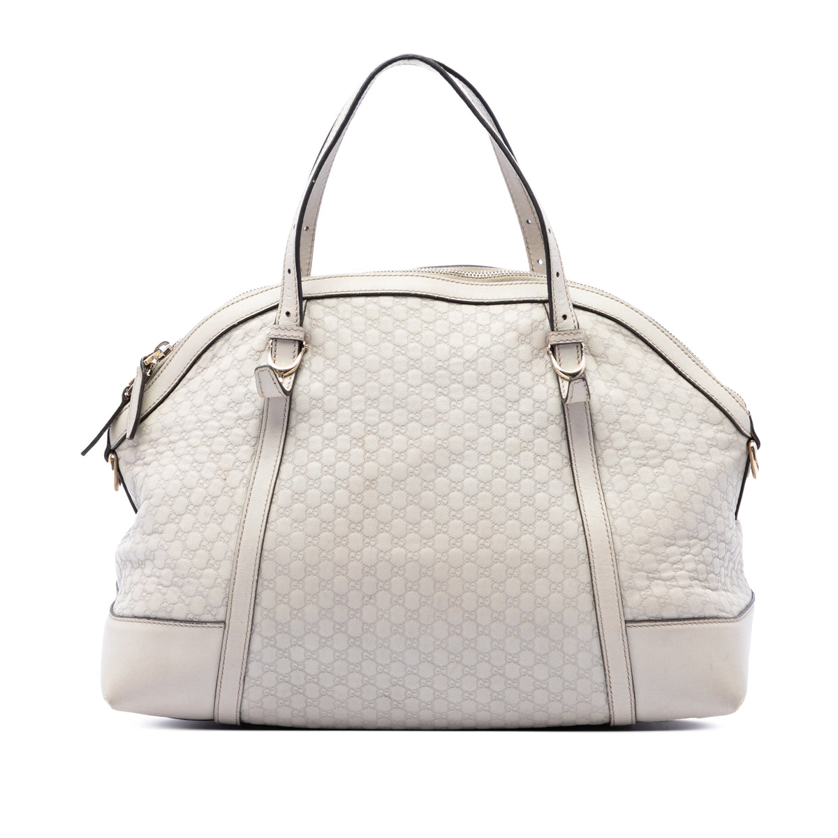 Gucci Large Microguccissima Nice Dome Satchel — White