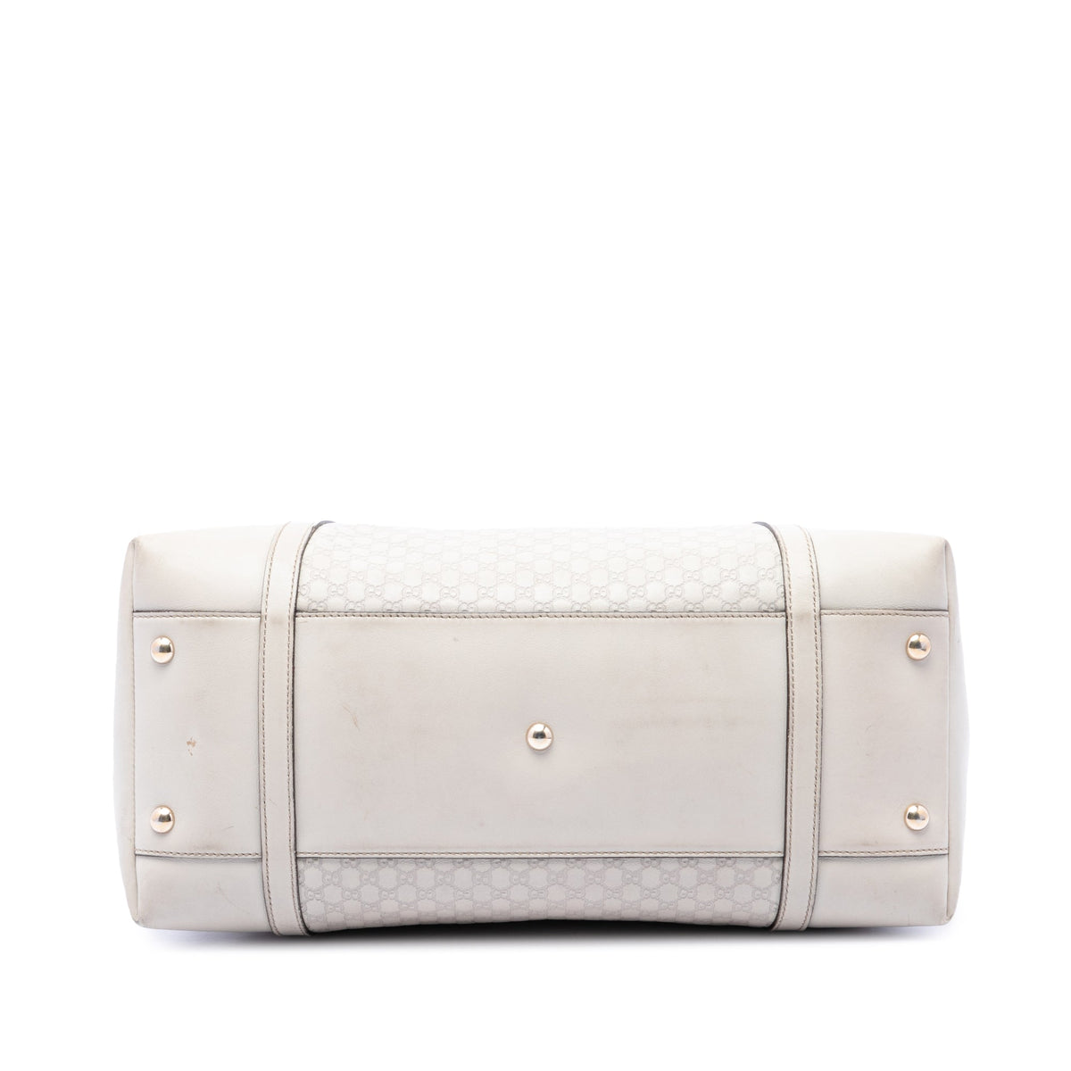 Gucci Large Microguccissima Nice Dome Satchel — White