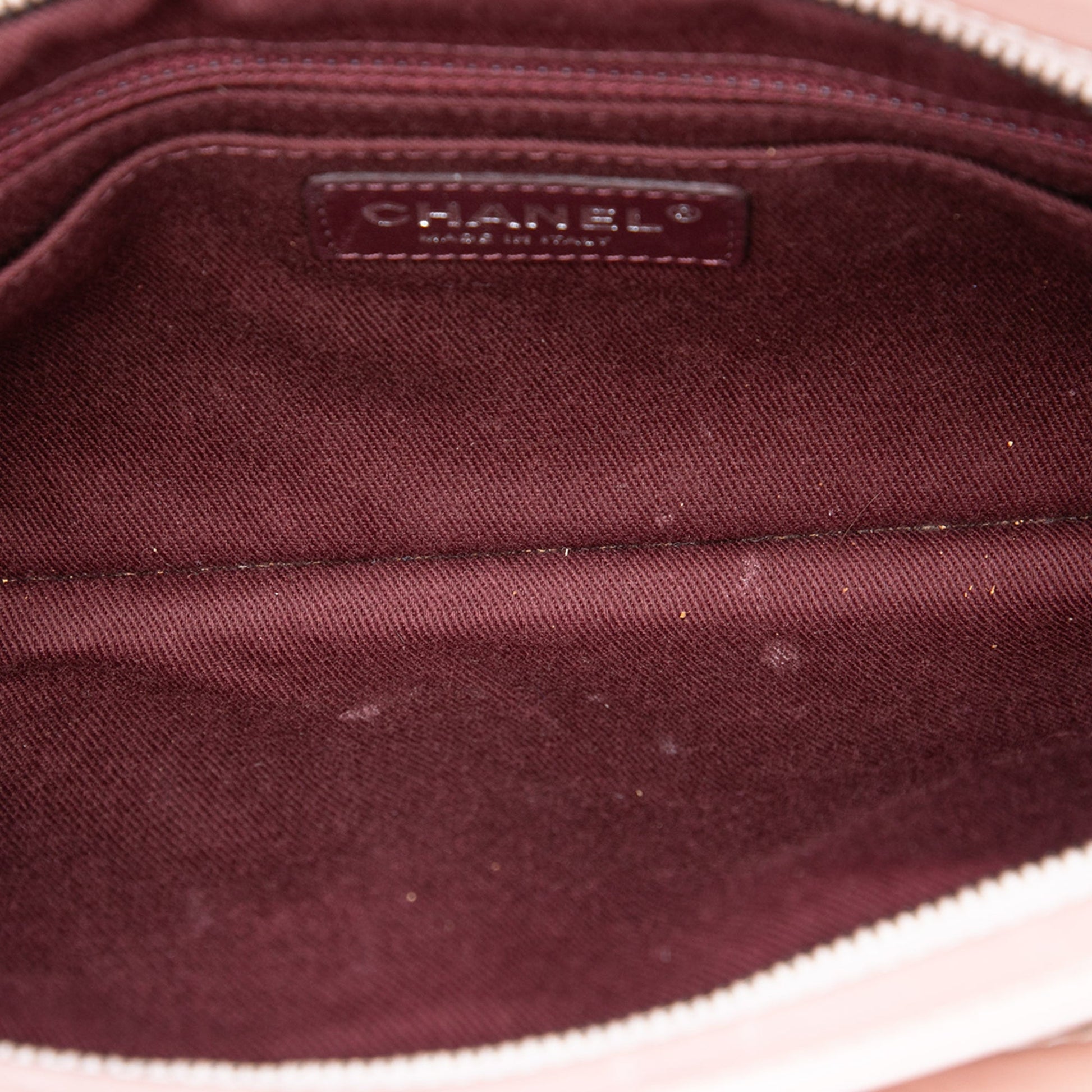 Chanel Quilted Glazed Calfskin Coco Pleats Clutch