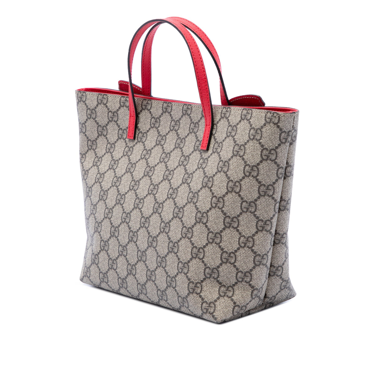 Gucci Childrens GG Supreme Rainbow Butterfly Tote — Beige