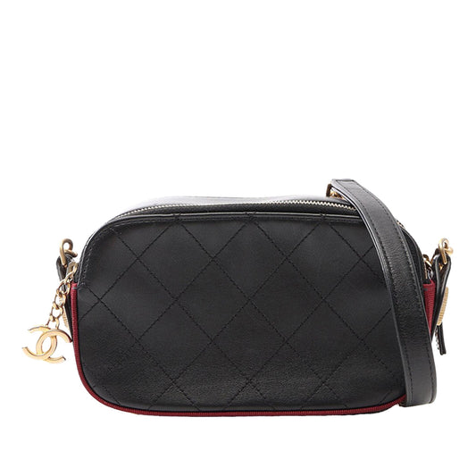 Chanel Button Up Double Zip Camera Bag