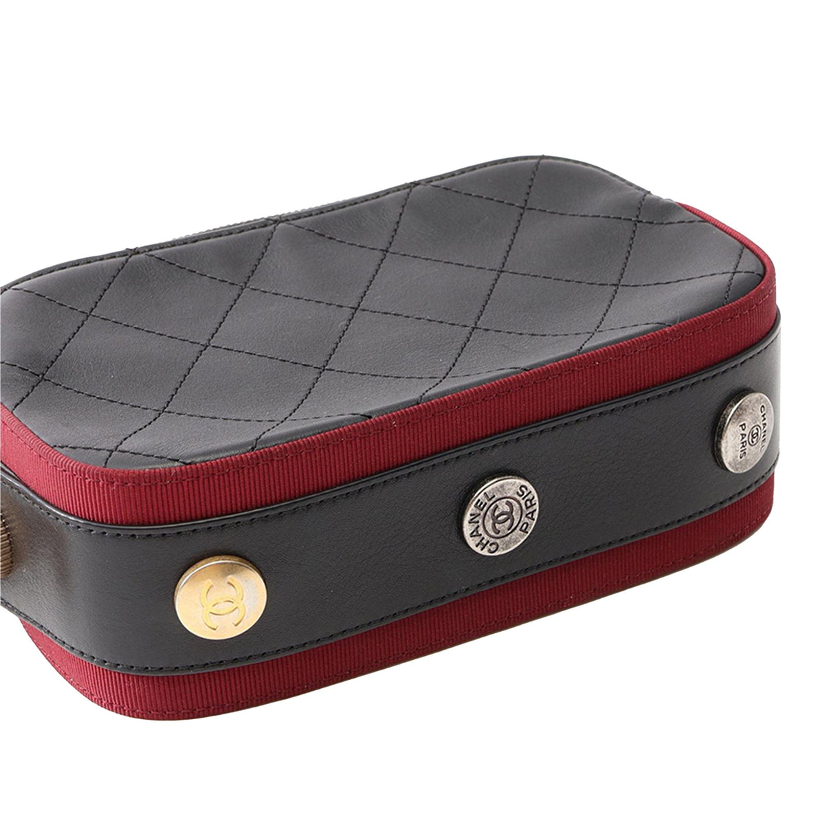 Chanel Button Up Double Zip Camera Bag