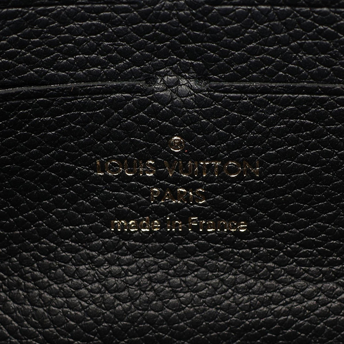 Louis Vuitton Monogram Empreinte Vavin Wallet on Chain — Black