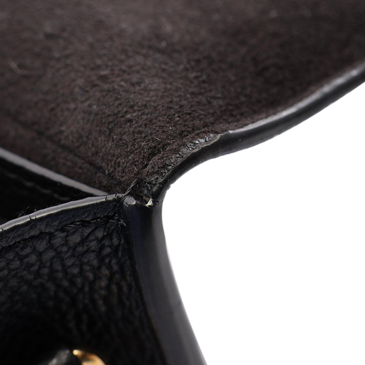 Louis Vuitton Monogram Empreinte Vavin Wallet on Chain — Black