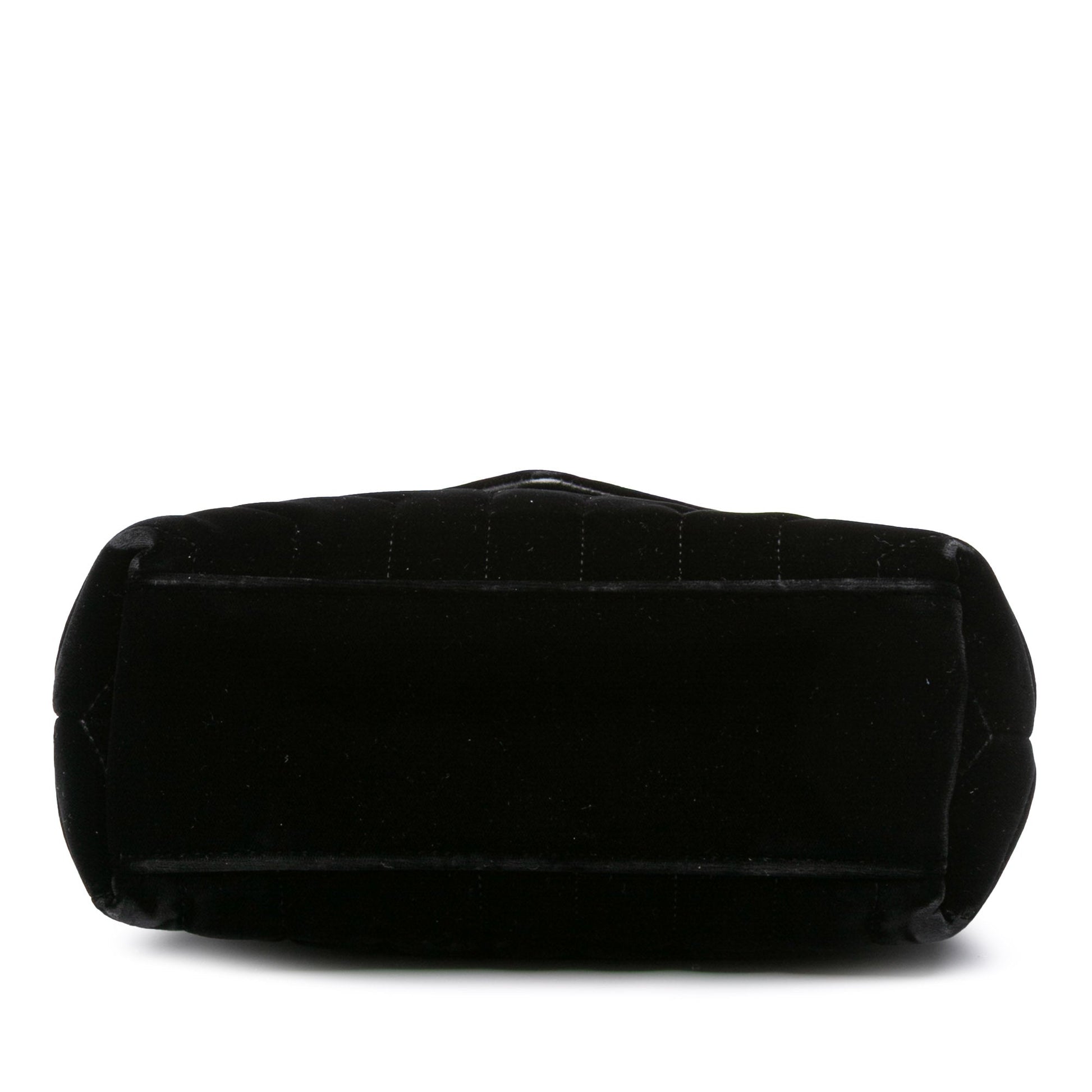 Saint Laurent Small Matelasse Velvet Monogram LouLou Shoulder Bag