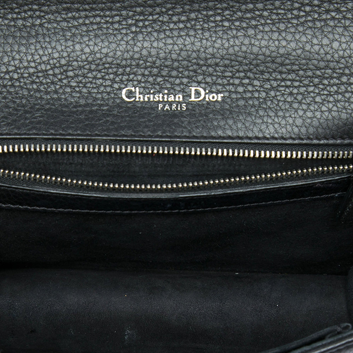 Dior Small Grained Calfskin Diorama Flap — Black