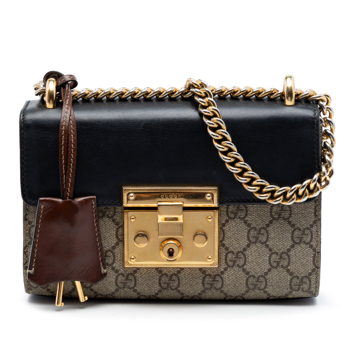 Gucci Small GG Supreme Padlock Crossbody