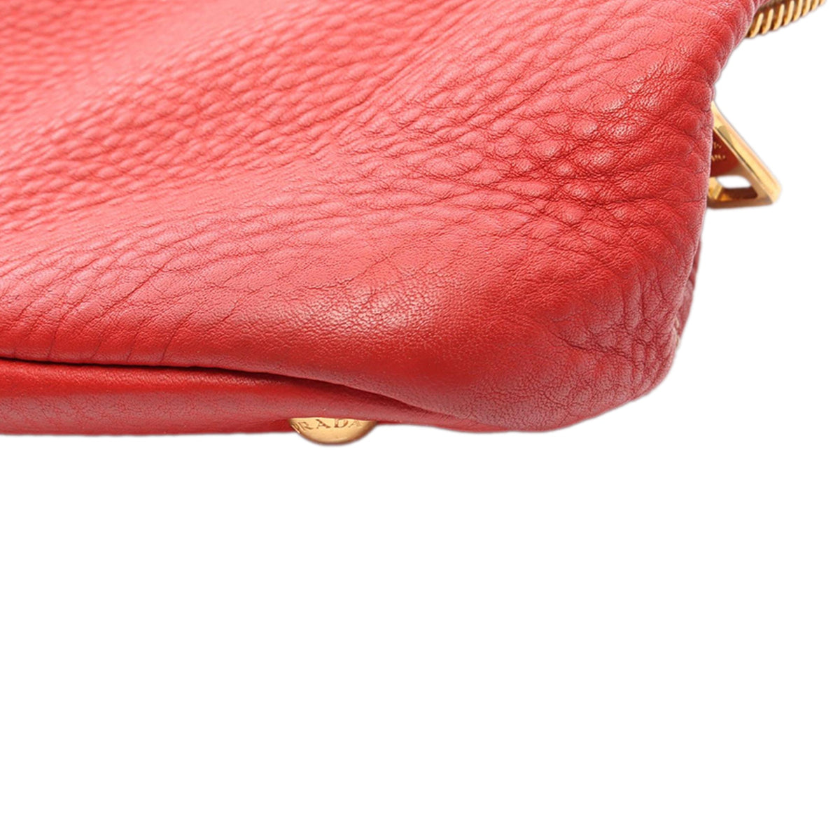Prada Vitello Daino Side Zip Tote