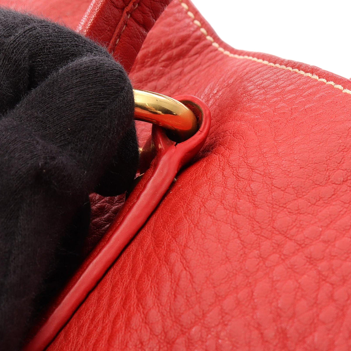 Prada Vitello Daino Side Zip Tote