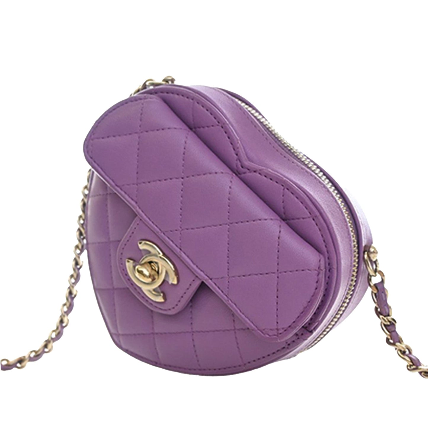 Chanel Mini Lambskin CC in Love Heart Crossbody