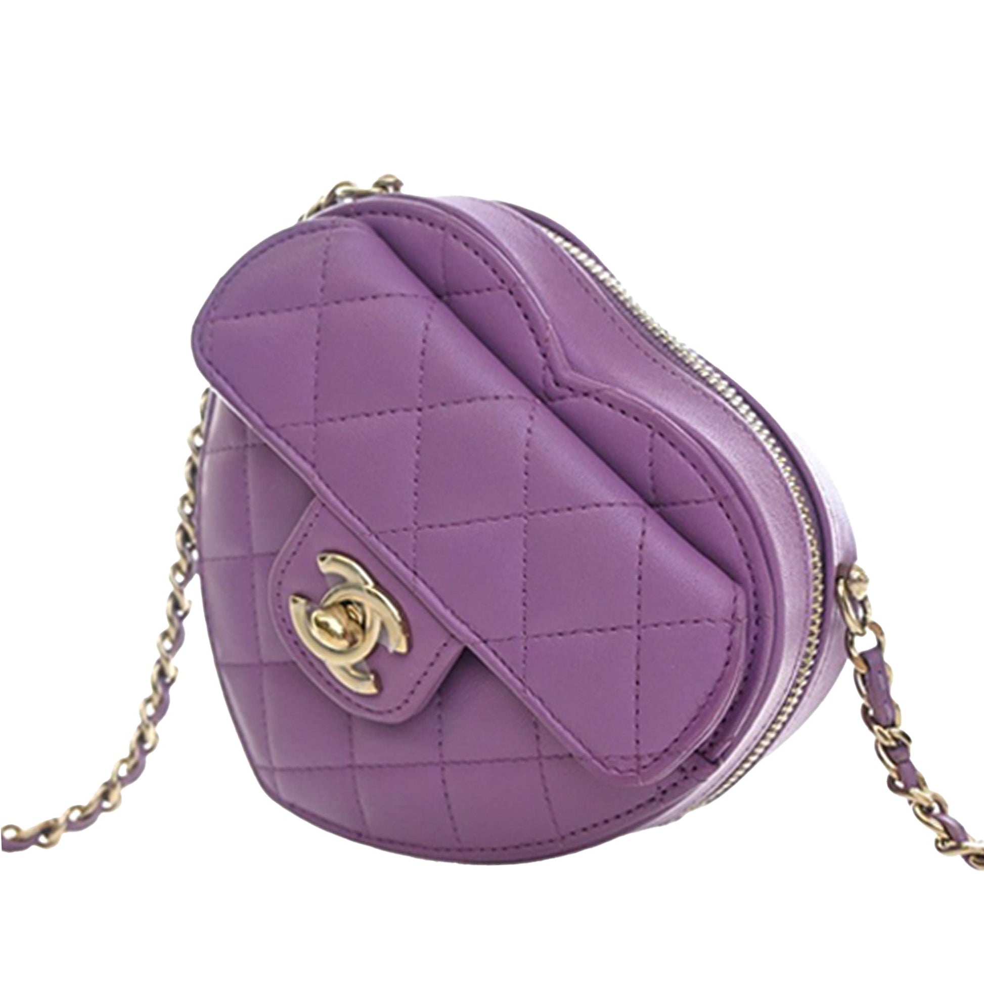 Chanel Mini Lambskin CC in Love Heart Crossbody