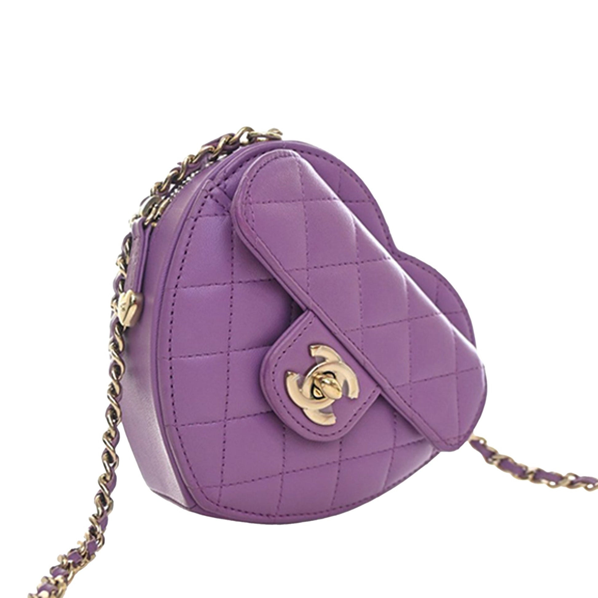 Chanel Mini Lambskin CC in Love Heart Crossbody