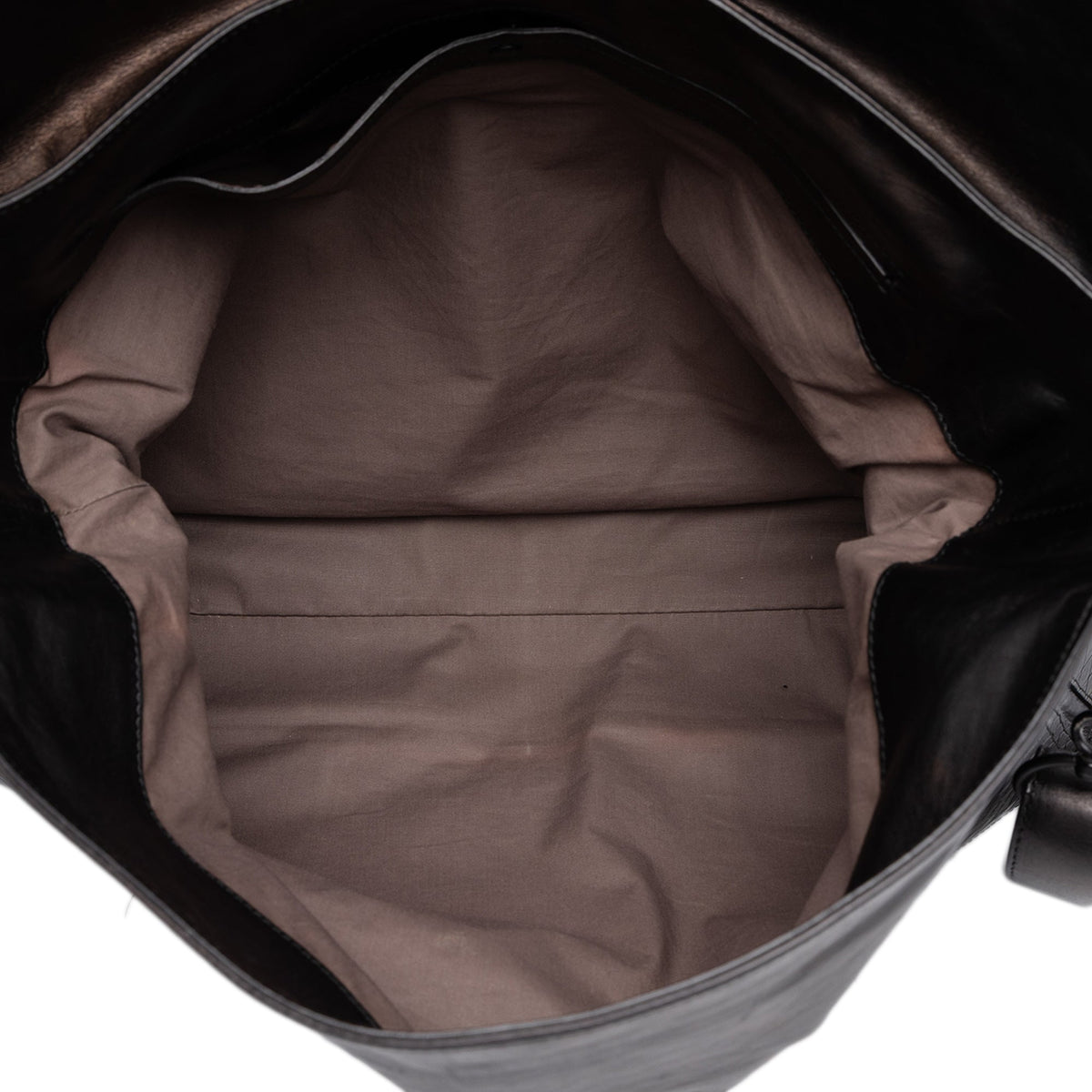 Bottega Veneta Intrecciato Trimmed Nappa Messenger Bag — Black