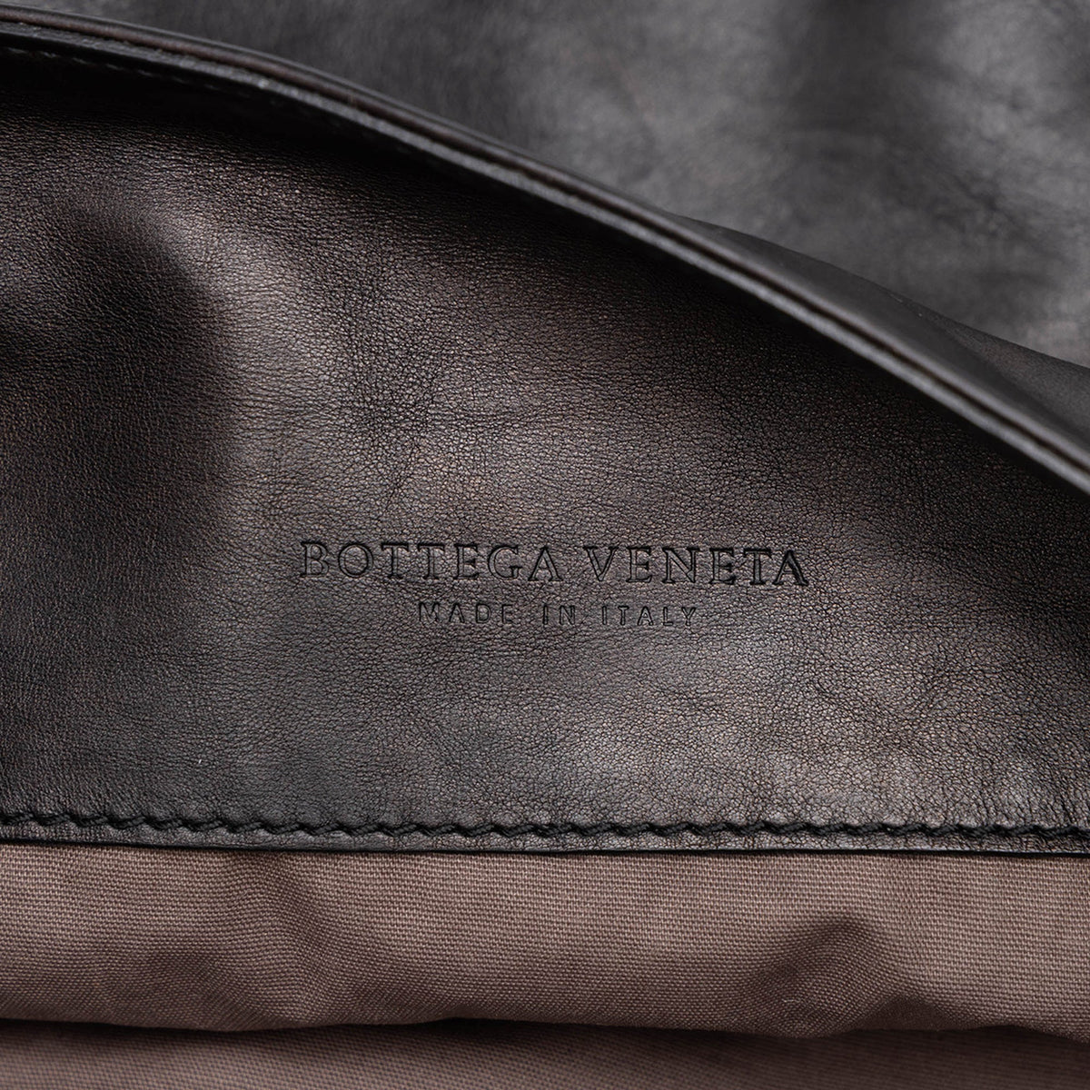 Bottega Veneta Intrecciato Trimmed Nappa Messenger Bag — Black