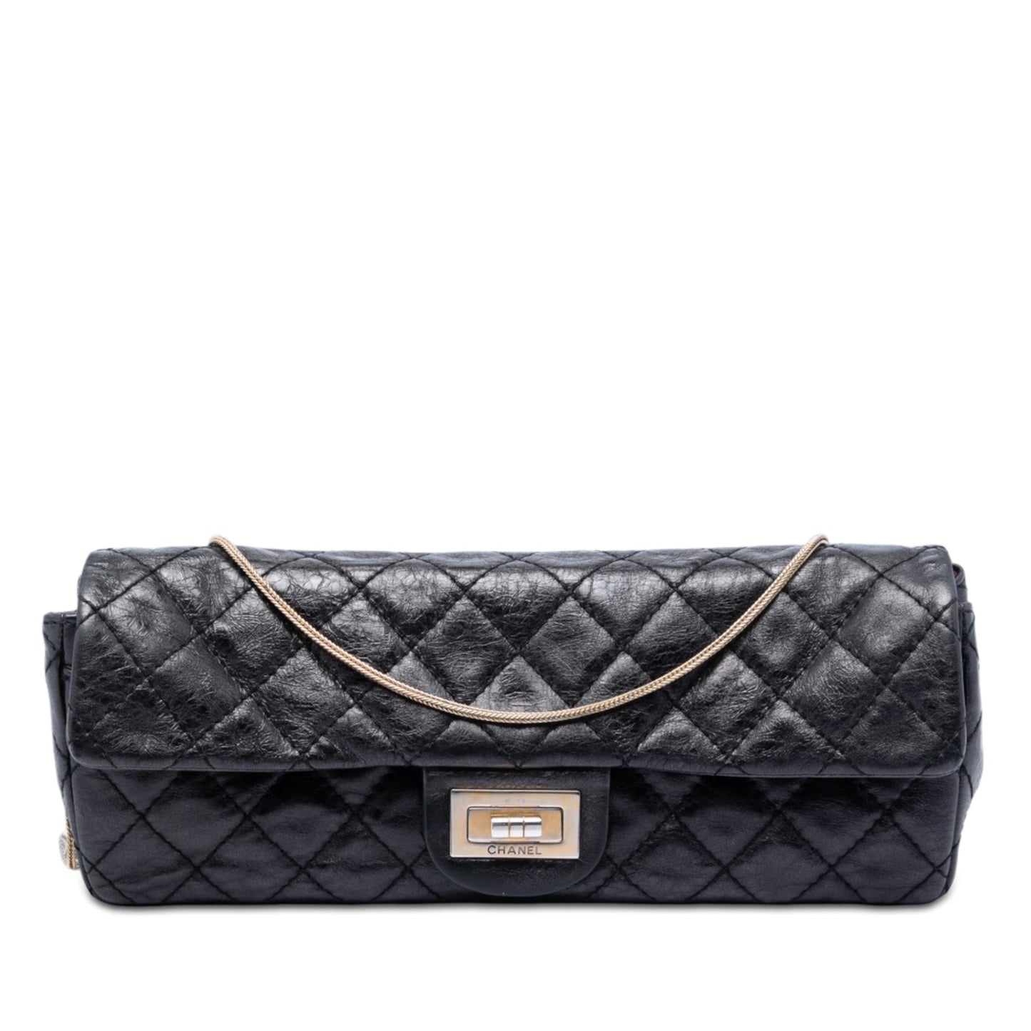 Chanel Quilted Glazed Calfskin Reissue 2.55 East West Flap