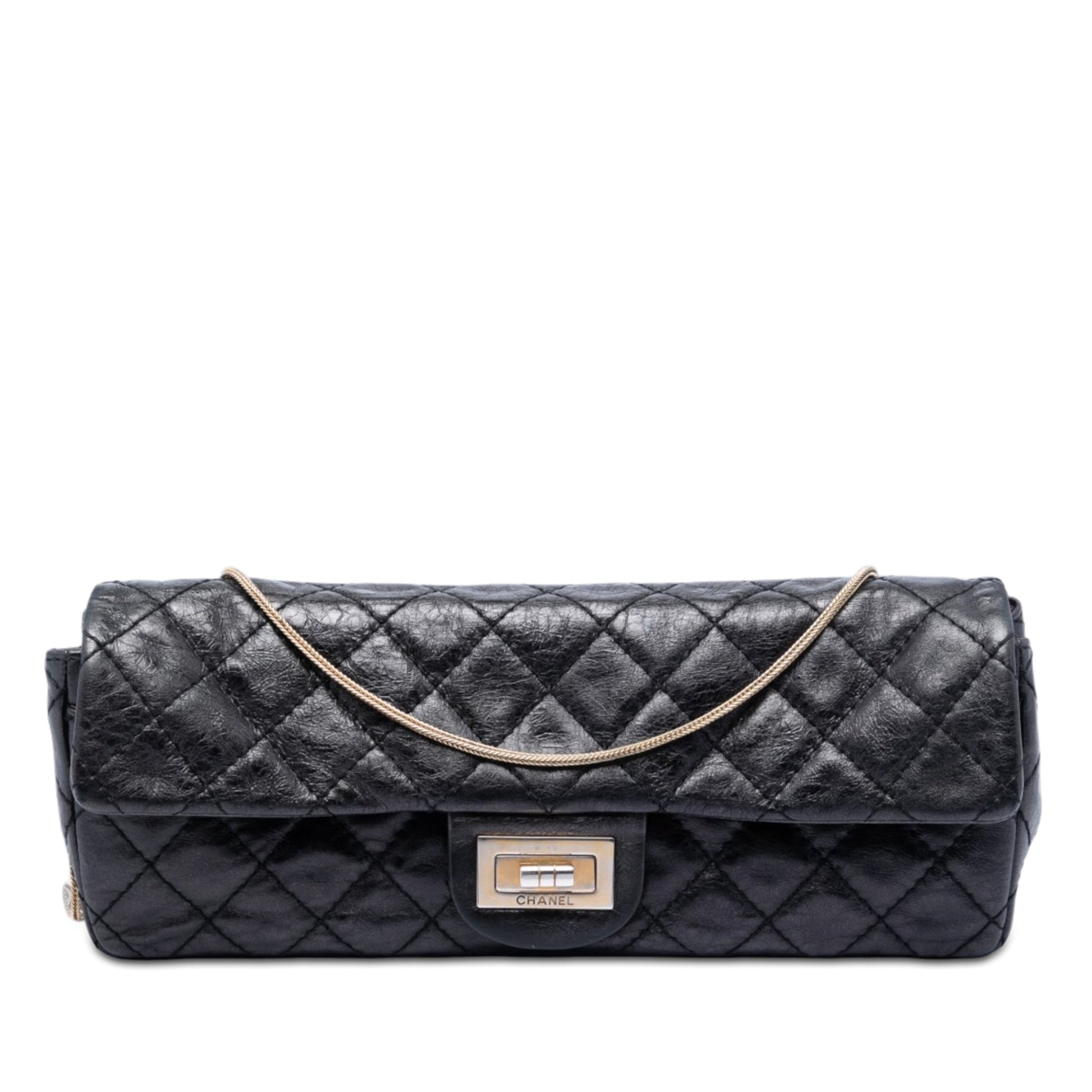 Chanel Quilted Glazed Calfskin Reissue 2.55 East West Flap